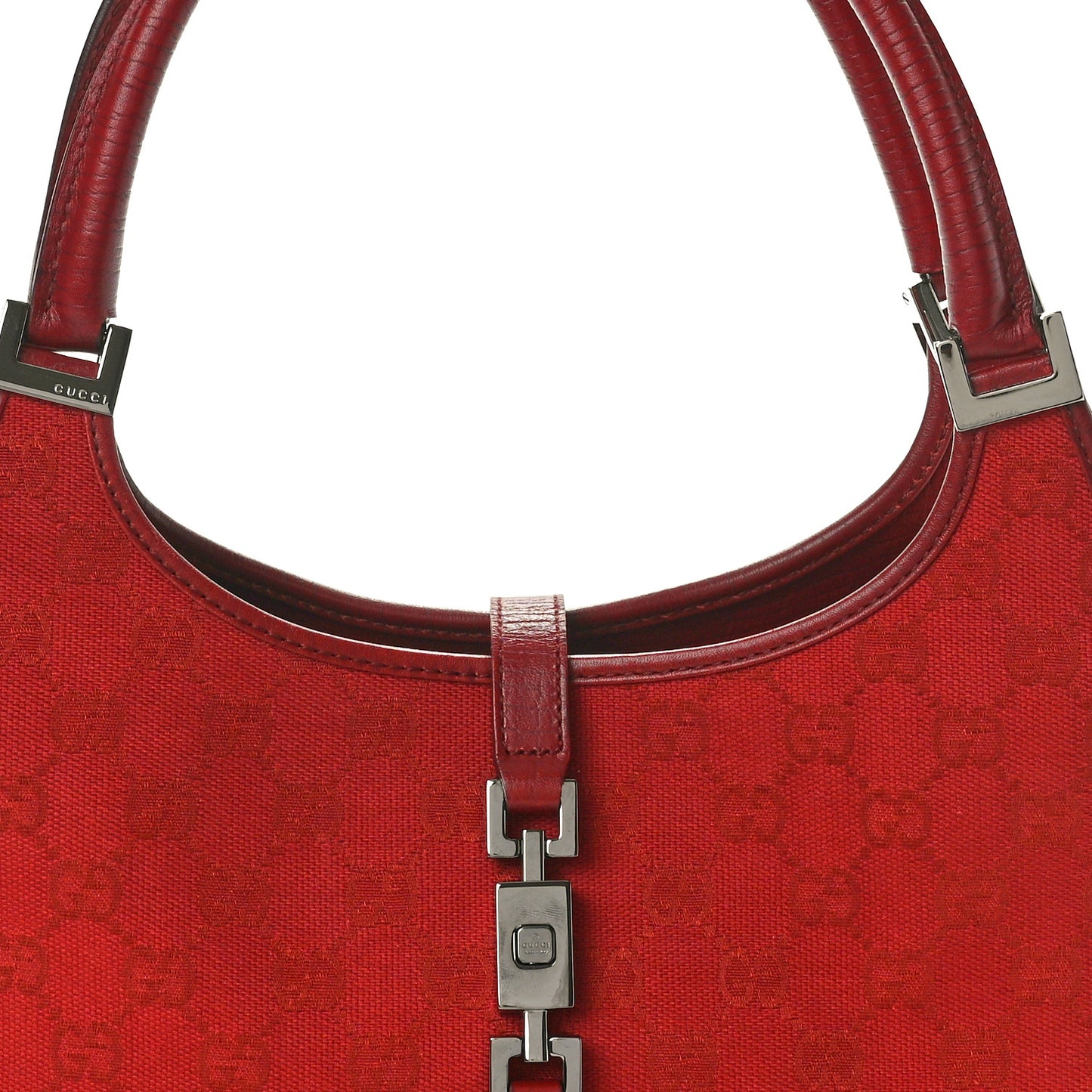 Monogram Small Bardot Bag Red