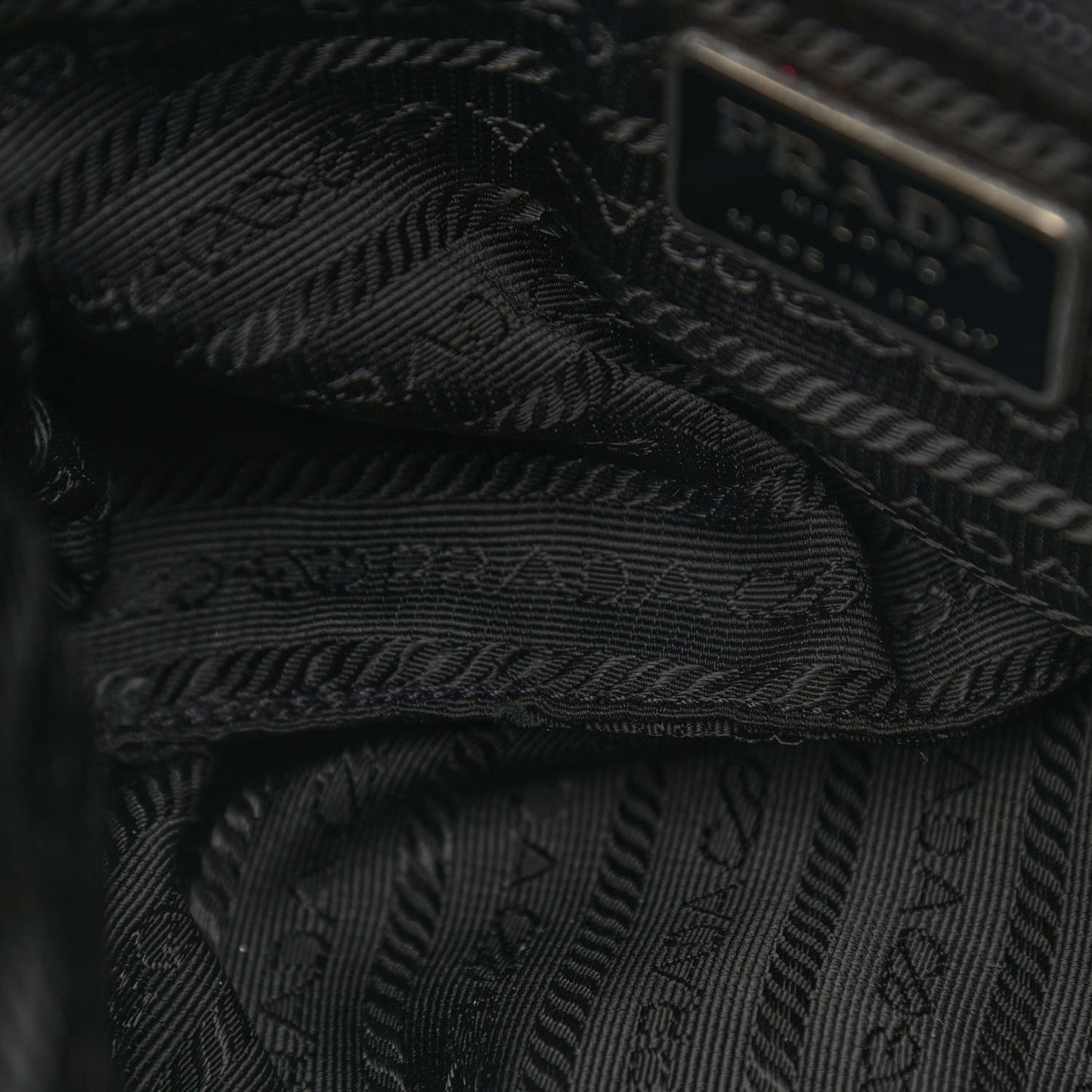 Tessuto Nylon Sport Shoulder Bag Black