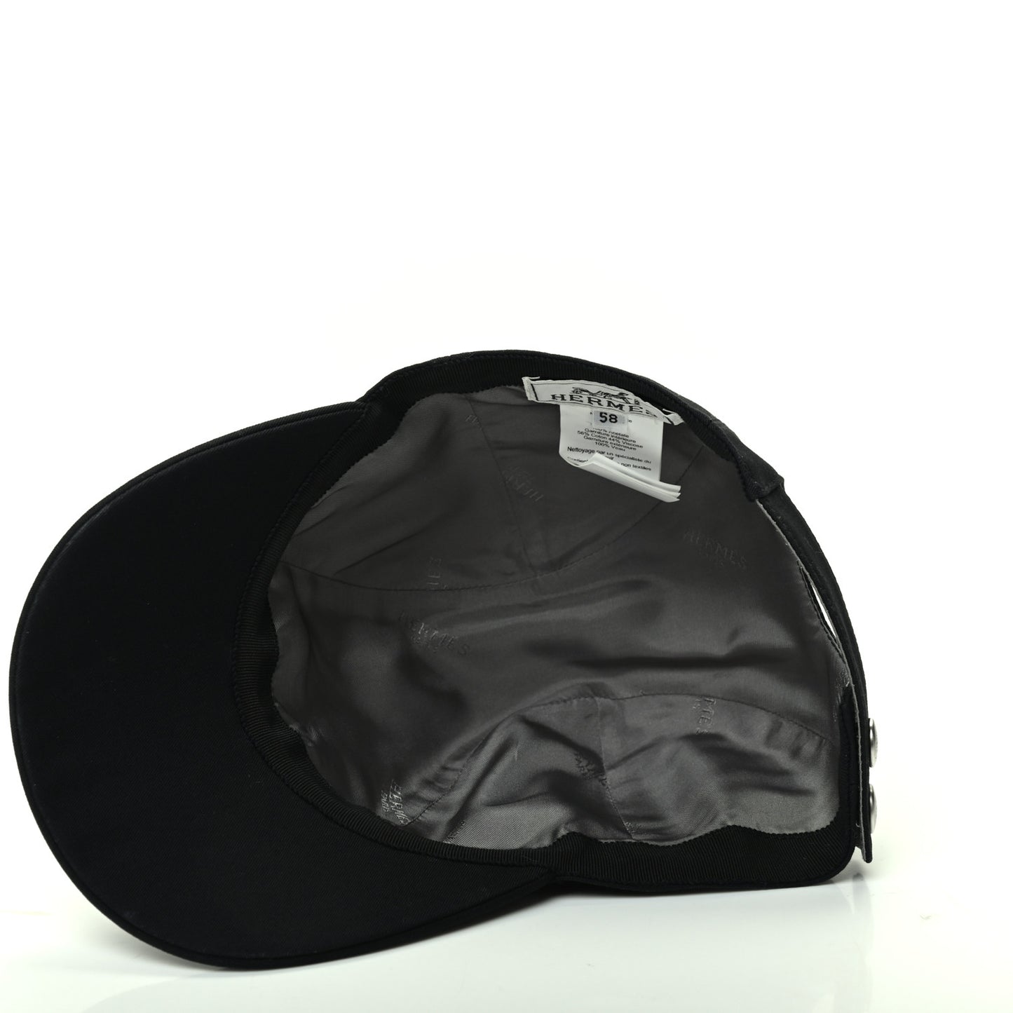Cotton Viscose Hat 58 Black