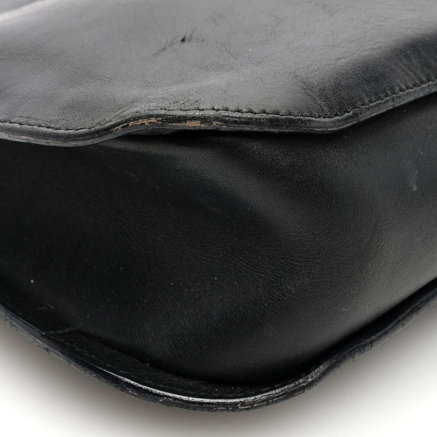 Calfskin Logo Hobo Bag Black