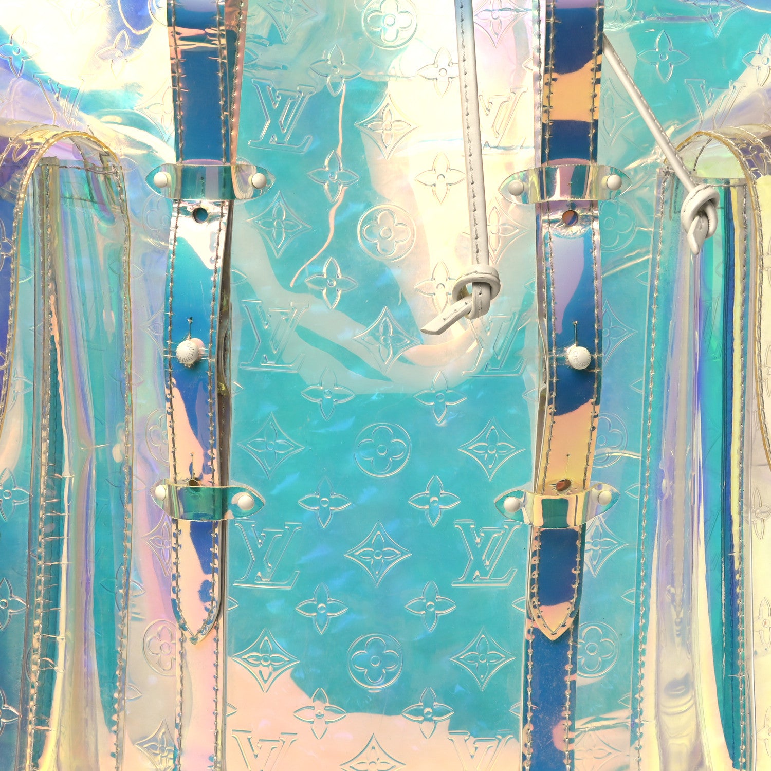 Louis Vuitton PVC Monogram Christopher Backpack GM Iridescent Prism 7 of 10