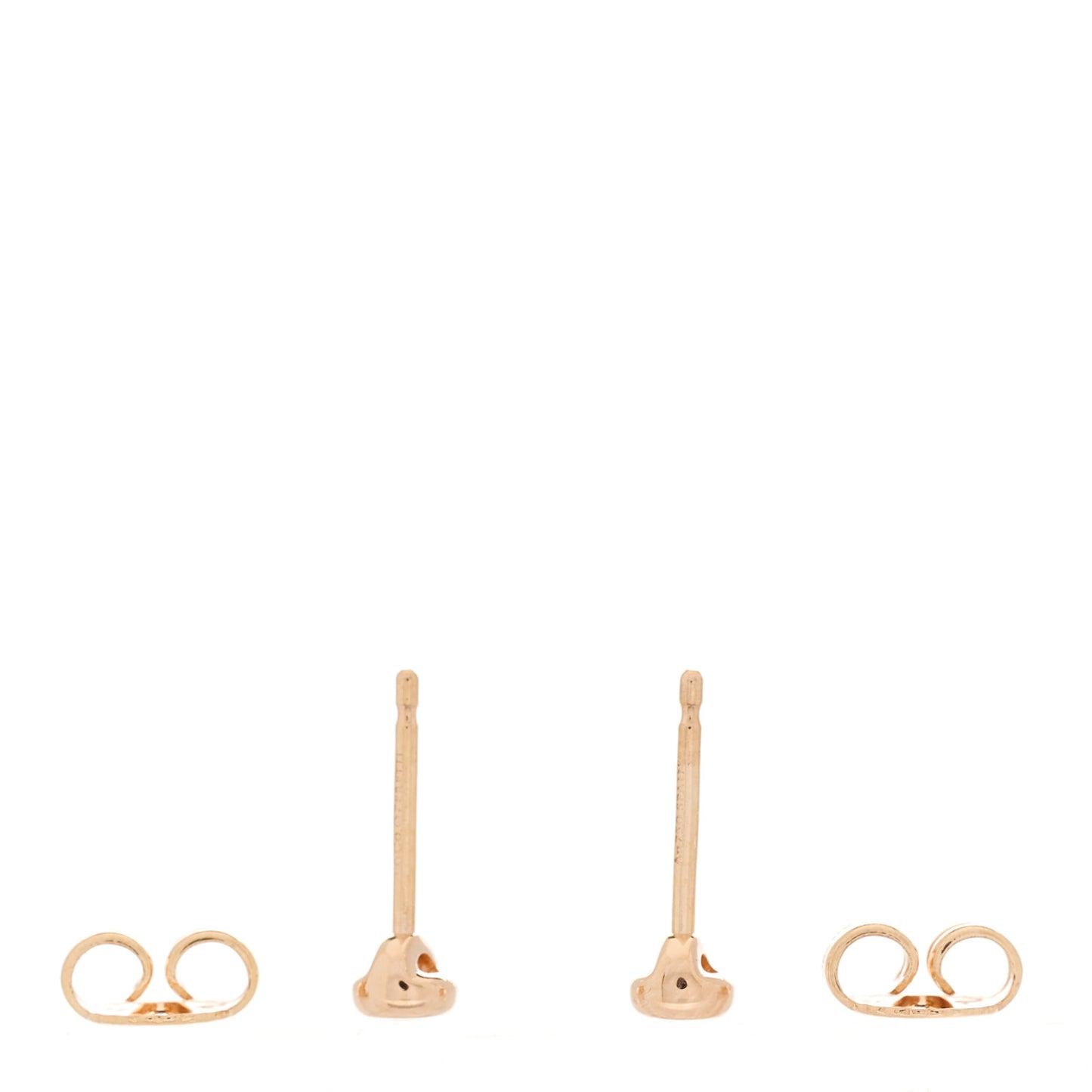 18K Rose Gold Diamond .06ctw Elsa Peretti Diamonds By The Yard Earrings