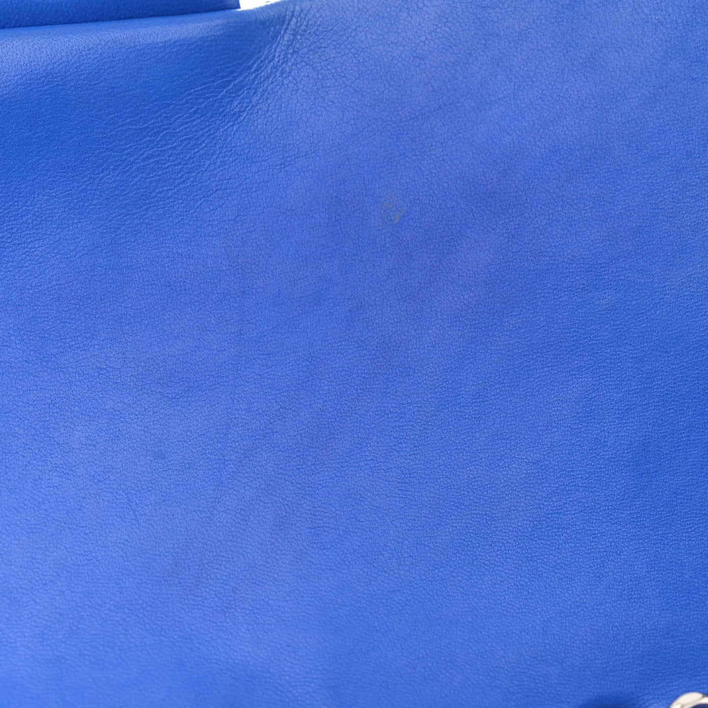 Lambskin Quilted Jumbo Single Flap Blue