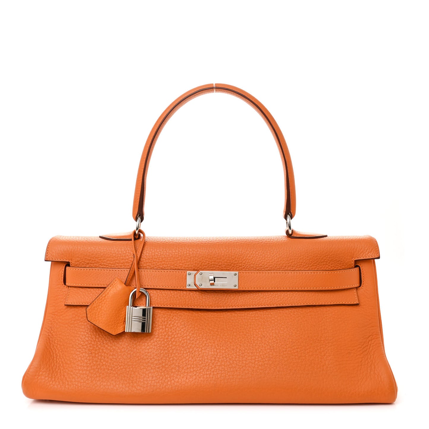 Taurillon Clemence Shoulder Kelly 40 Orange