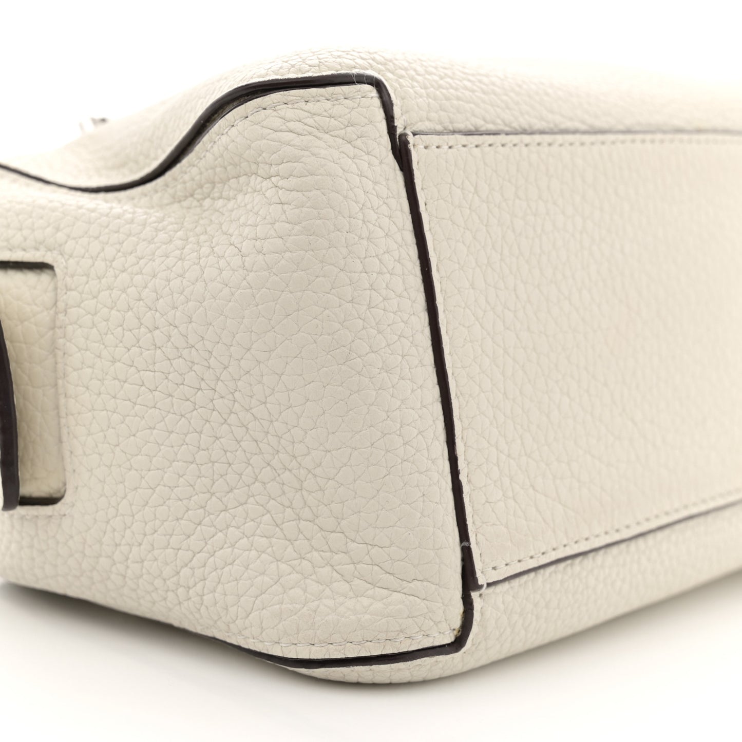 Taurillon Soft Mini Cool Box Satchel Ivory