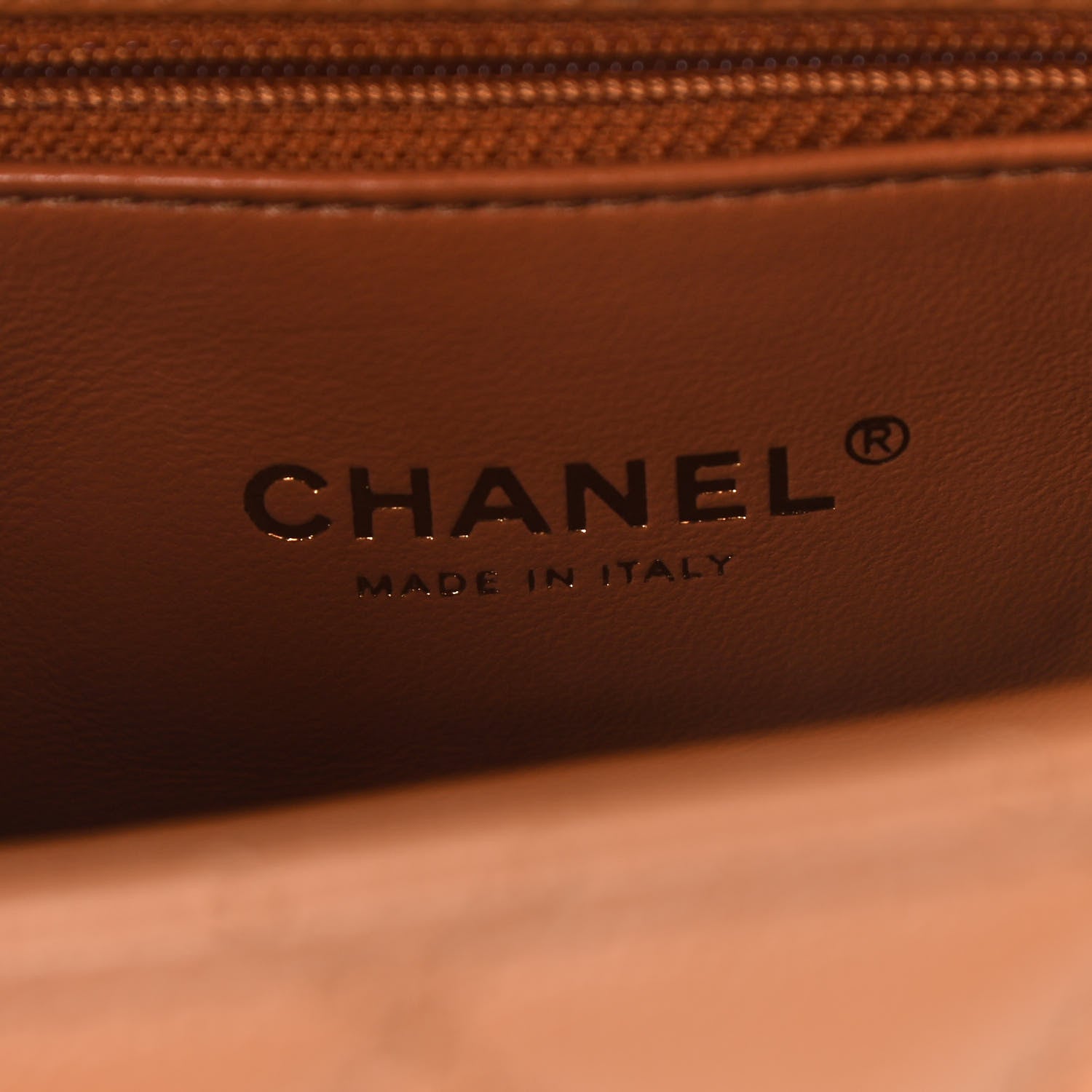 Chanel Caviar Quilted Lizard Embossed Mini Coco Handle Flap Brown 6 of 9