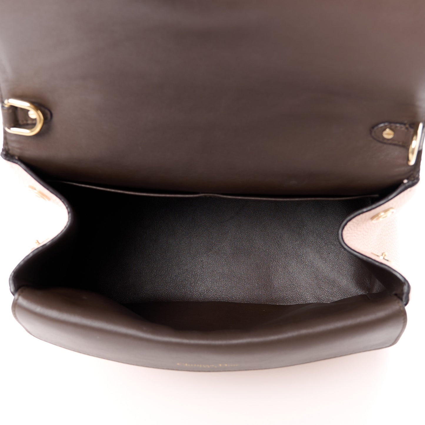 Bullcalf Small Be Dior Flap Rose Poudre