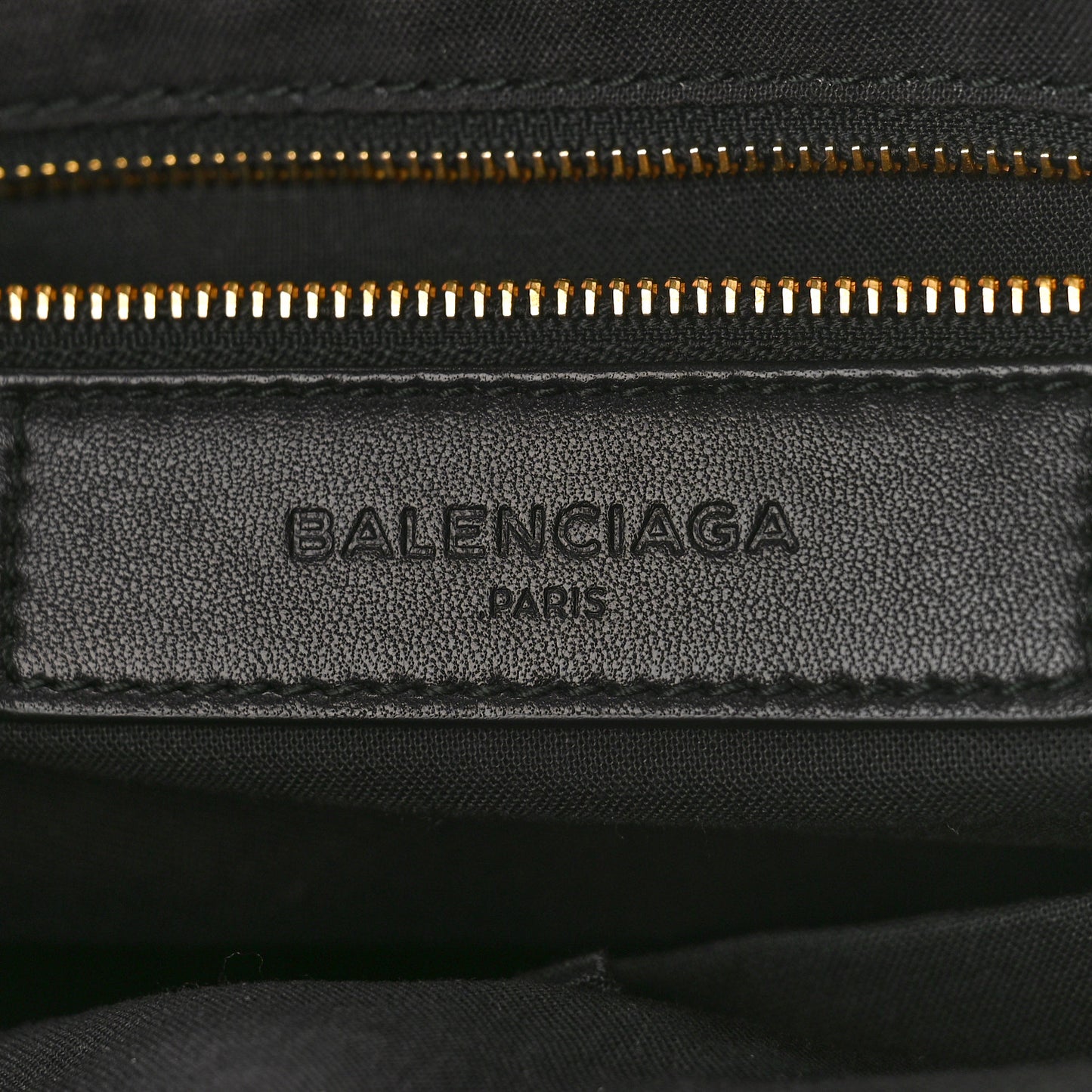 Chevre Gold Metallic Edge Hardware City Black