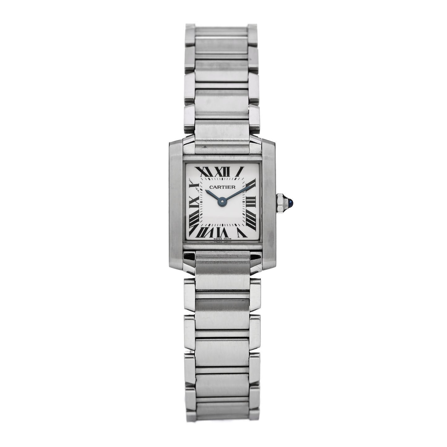 Stainless Steel 20mm Tank Francaise Quartz Watch