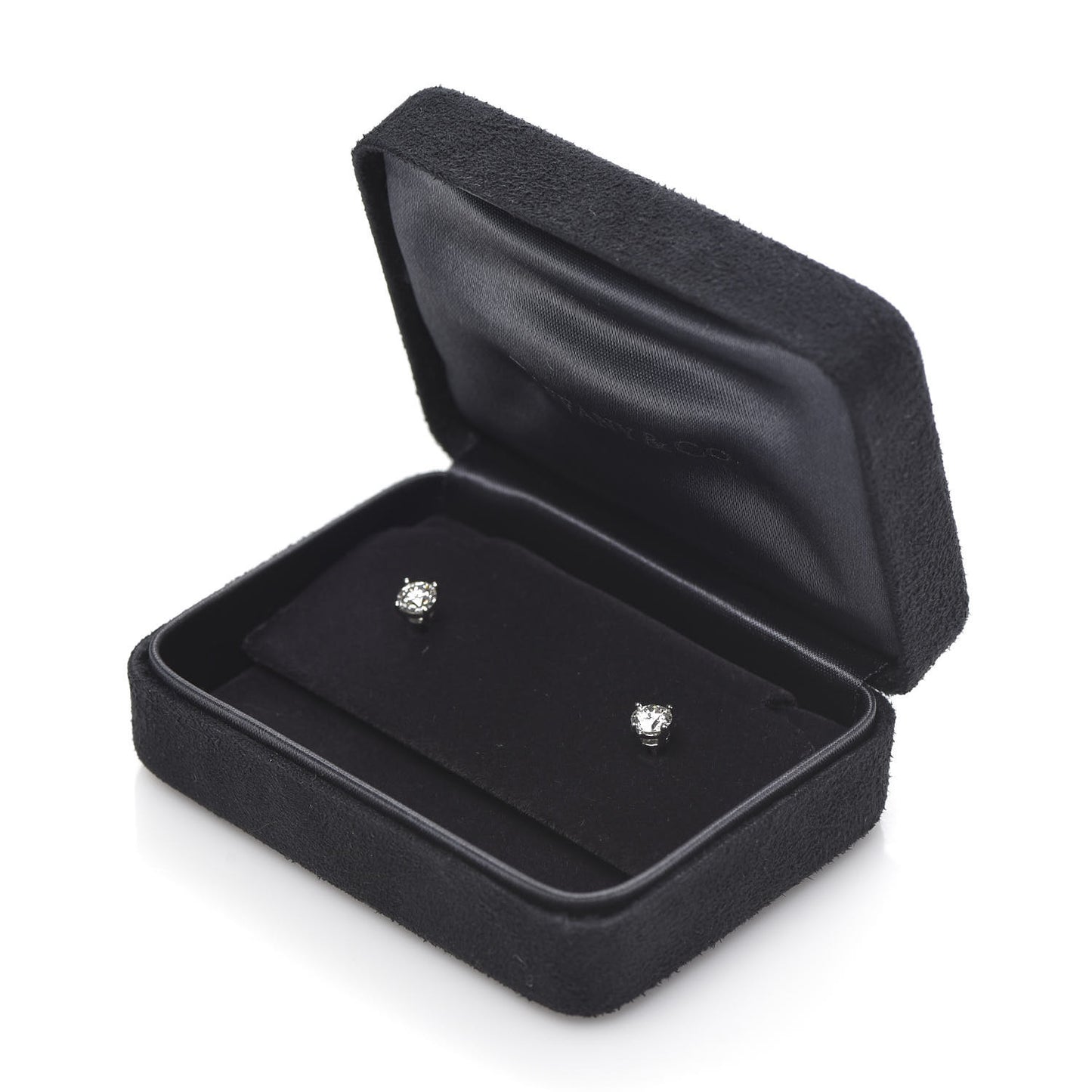 Platinum Diamond .84ctw Solitaire Earrings