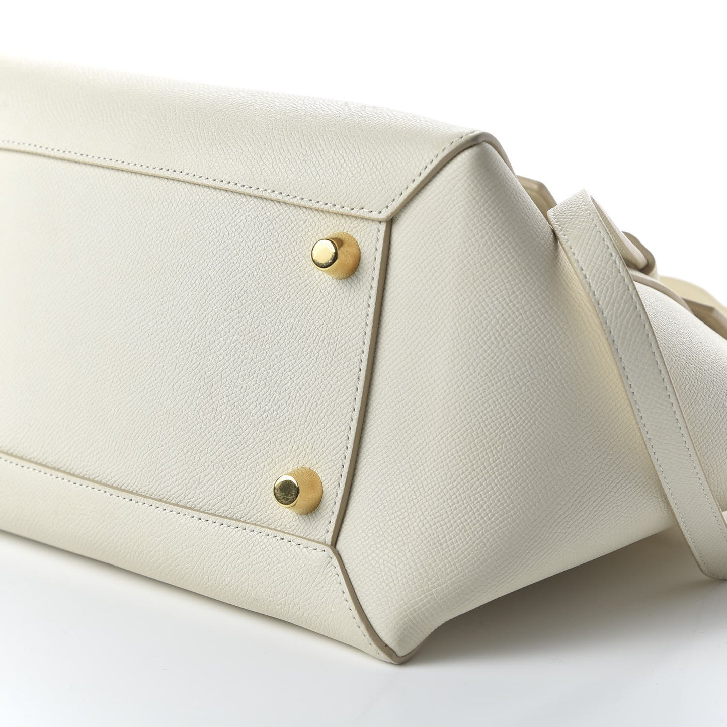 Grained Calfskin Mini Belt Bag White