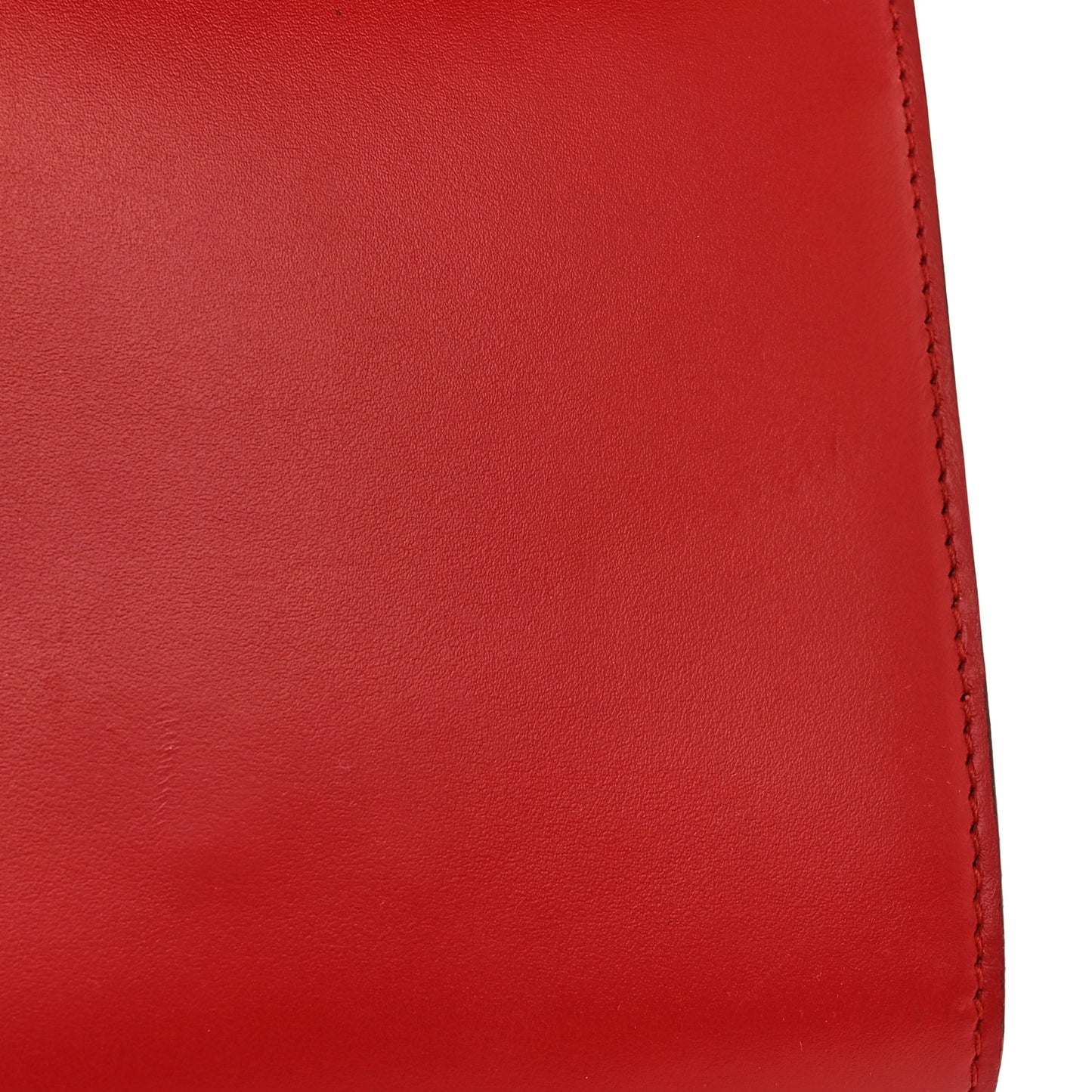 Smooth Calfskin Small Zumi Top Handle Shoulder Bag Hibiscus Red