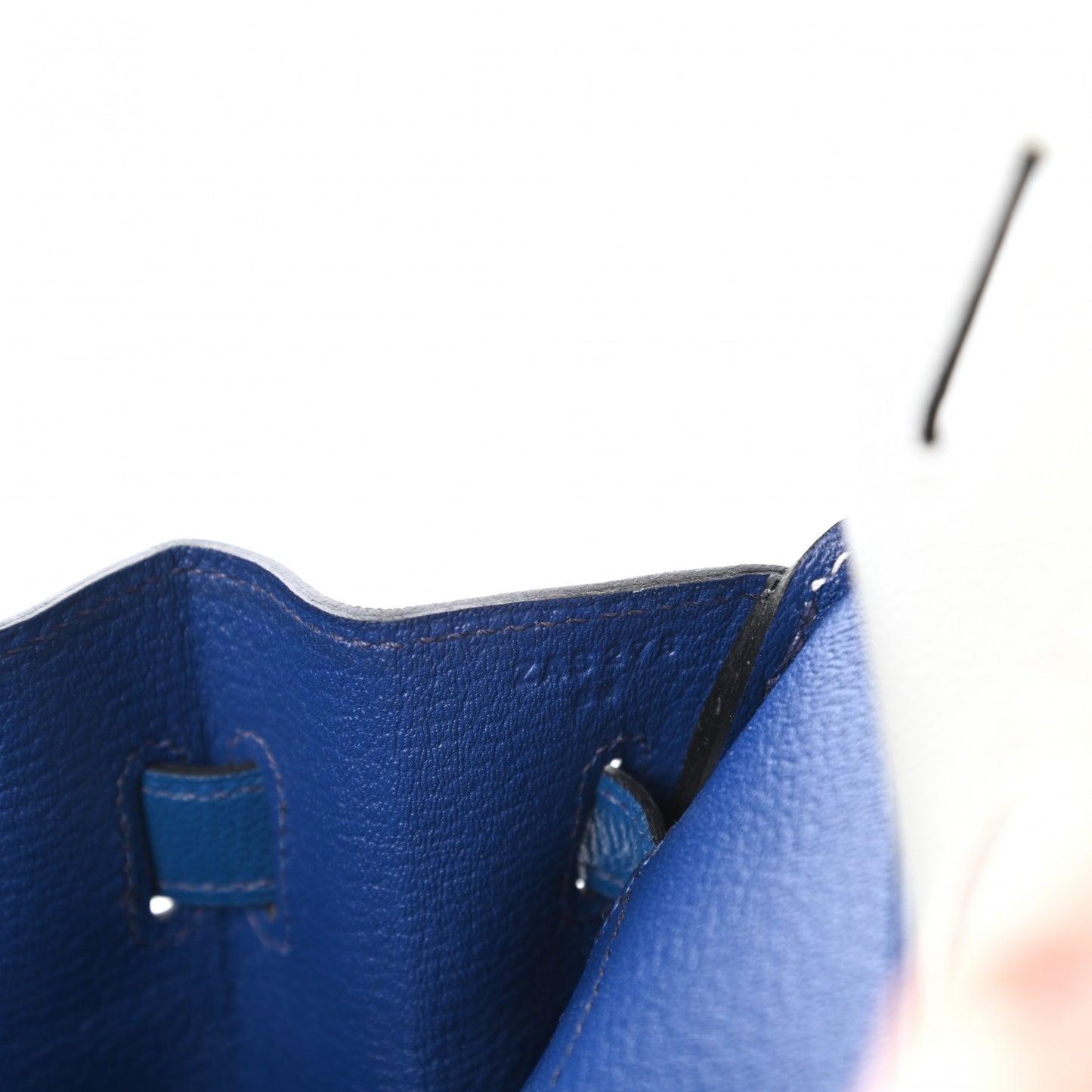Chevre Mysore Bi-Color Horseshoe Birkin 30 Gris Perle Bleu Brighton
