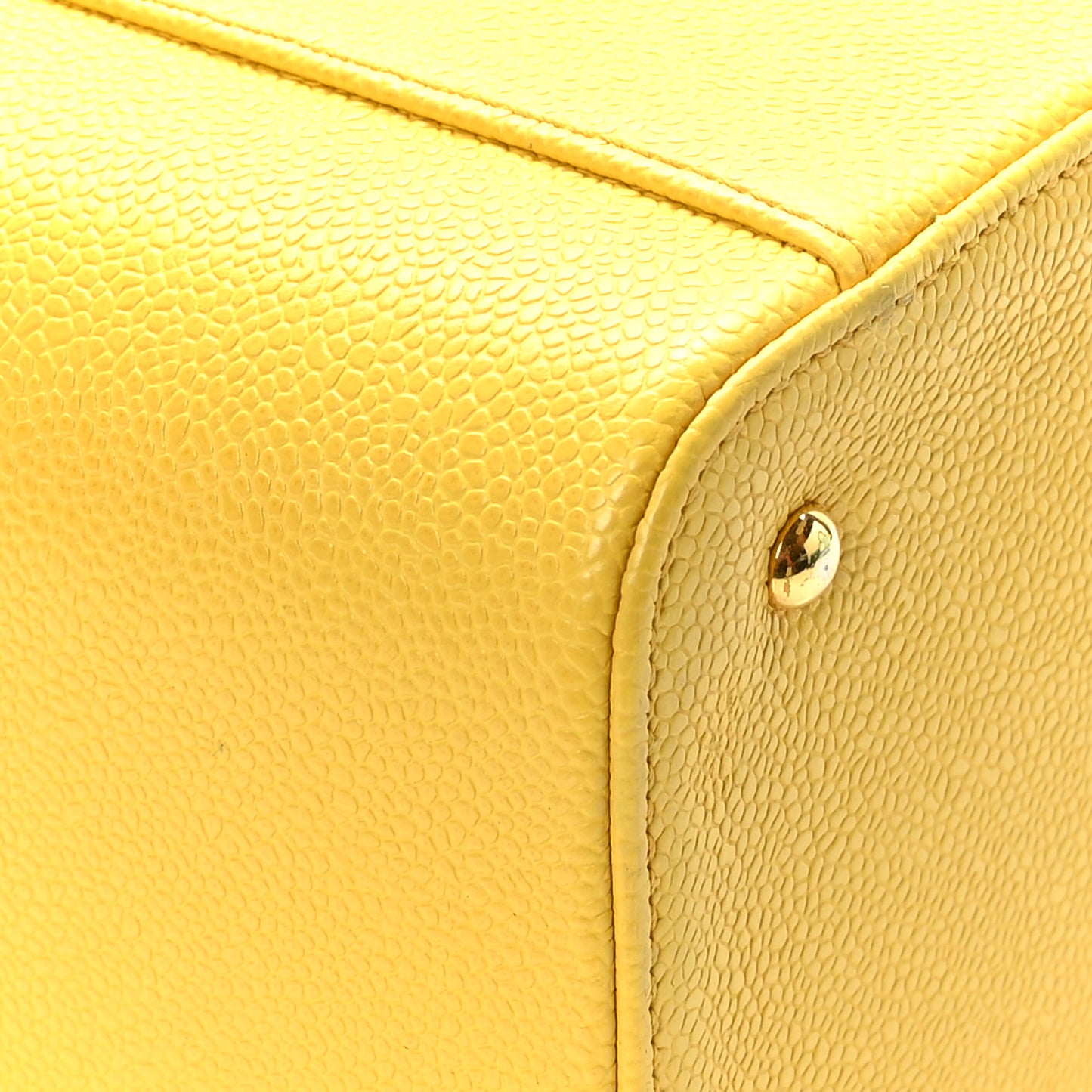 Caviar CC Vanity Train Case Yellow