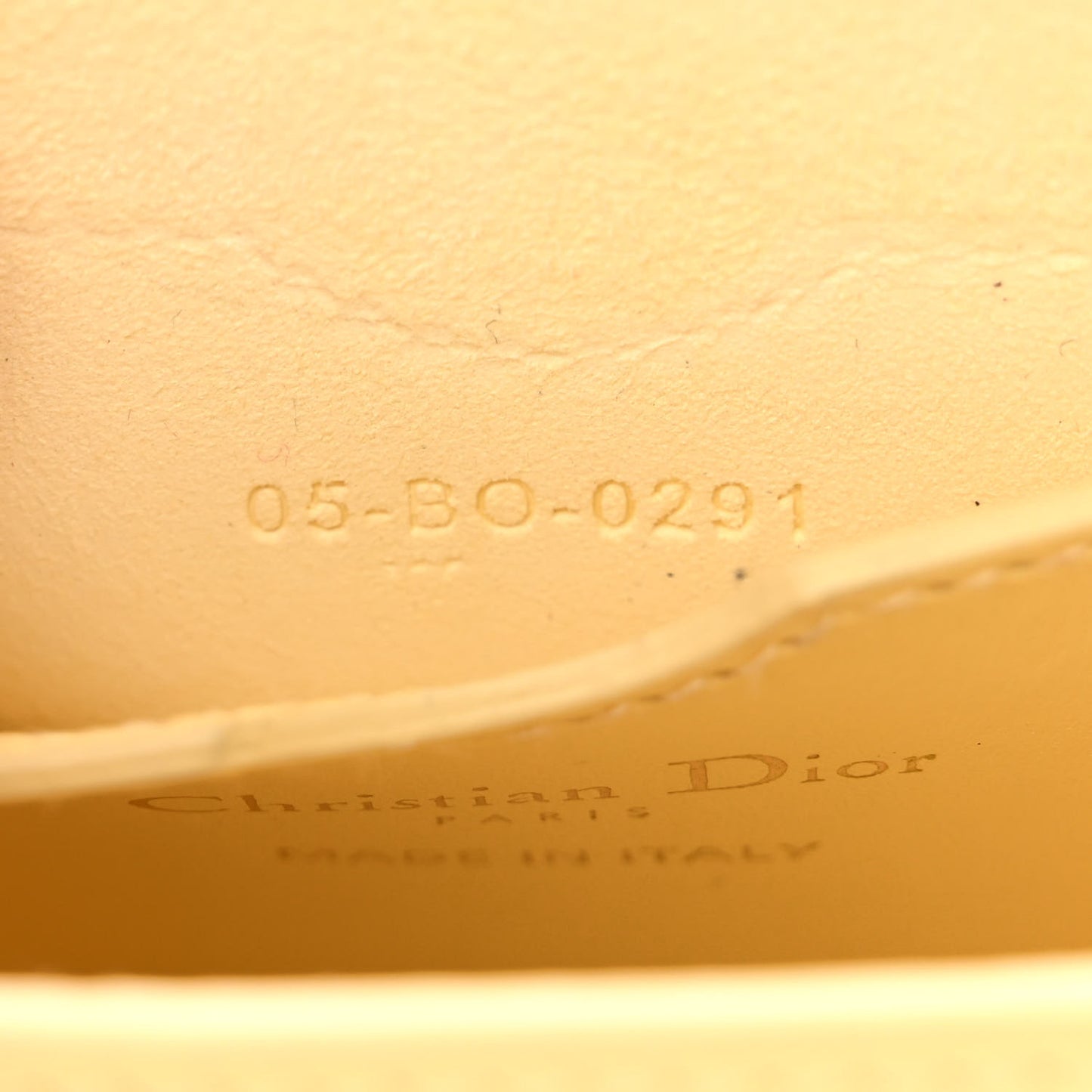 Box Calfskin East West Bobby Bag Pale Yellow