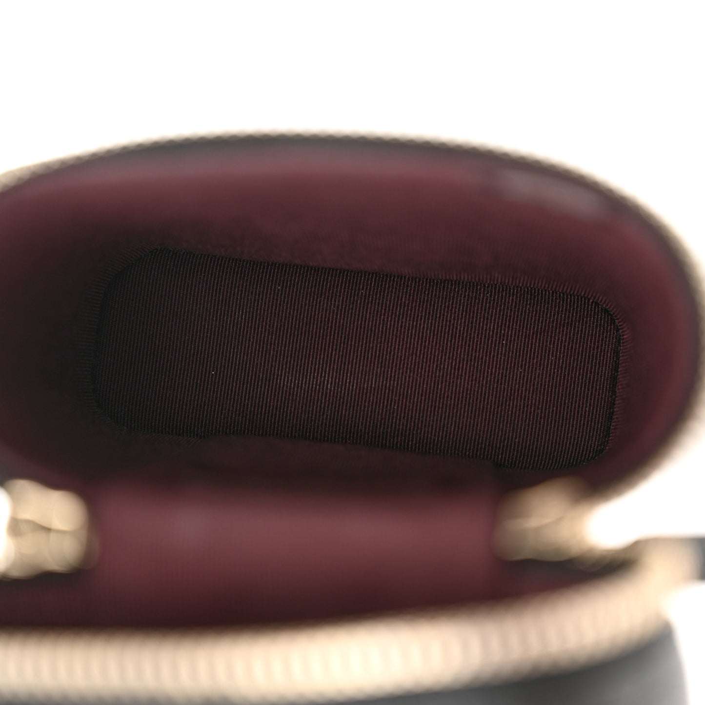 Caviar Quilted Phone Holder With Chain Black