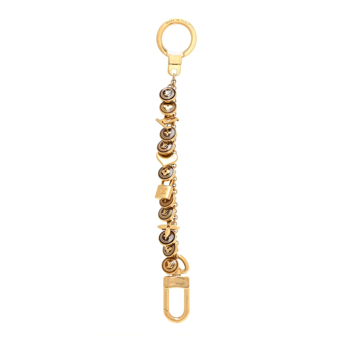 Pastilles Key Chain Bag Charm Brown