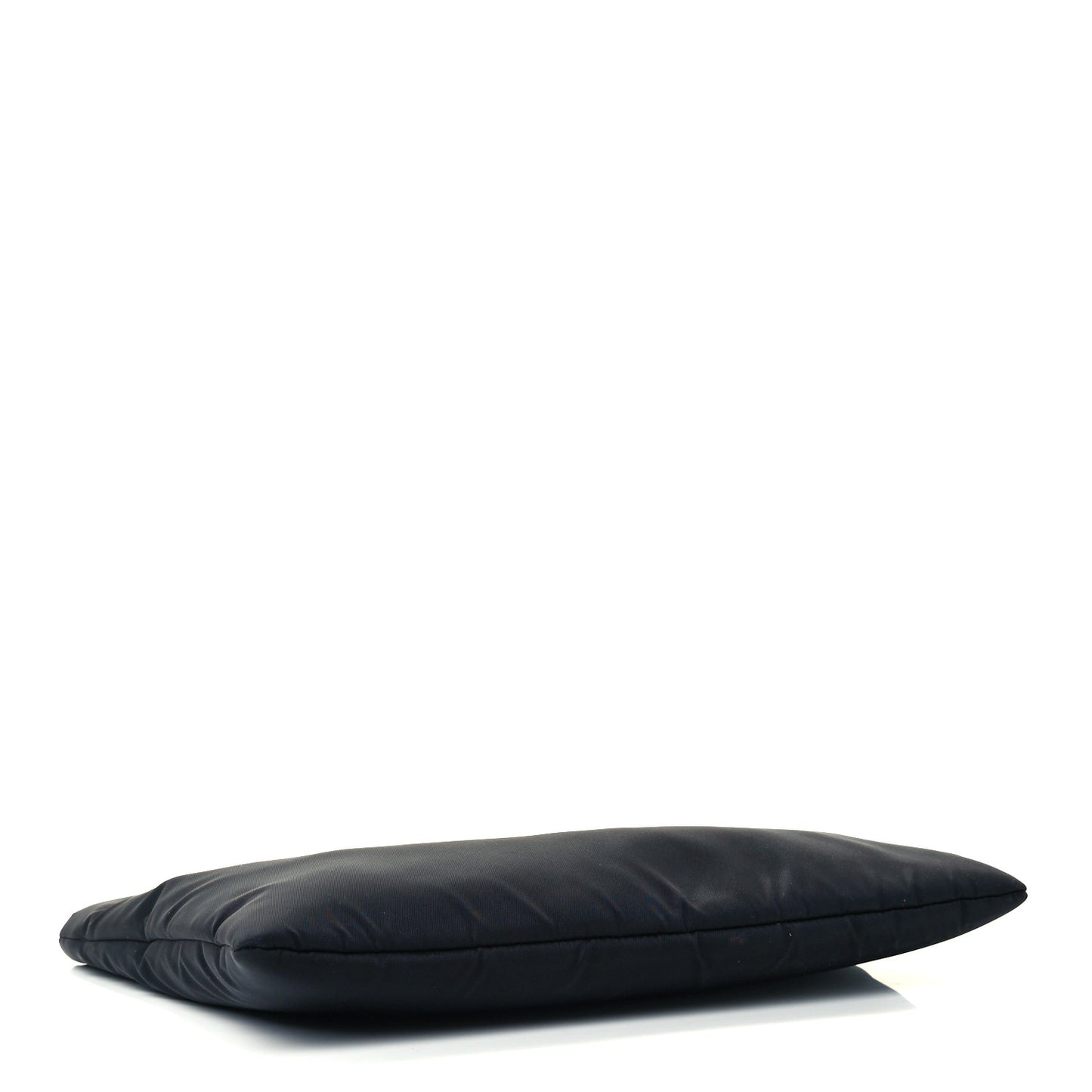 Tessuto Nylon Soft Padded Medium Chain Clutch Bag Black
