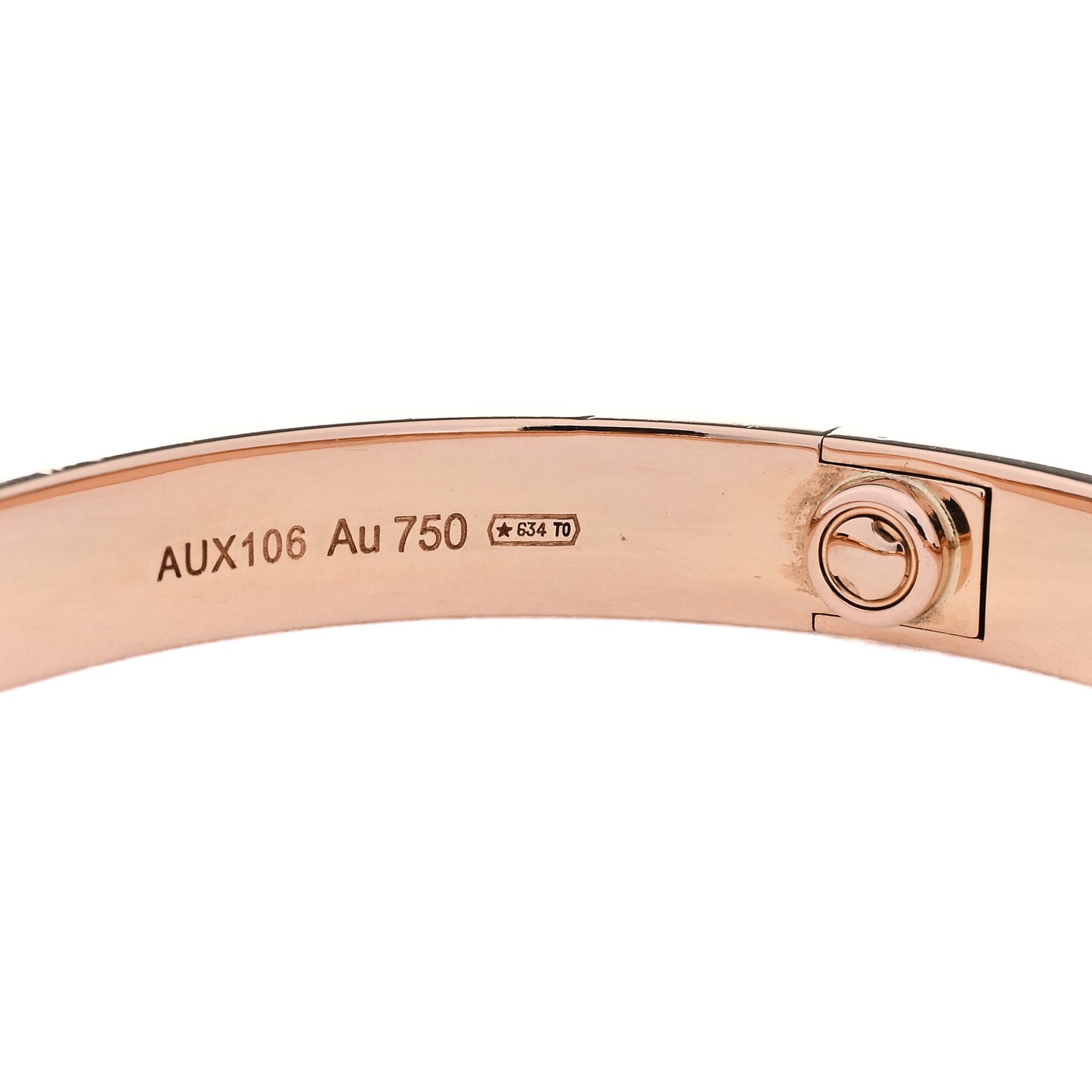 18K Rose Gold Love Bracelet 16