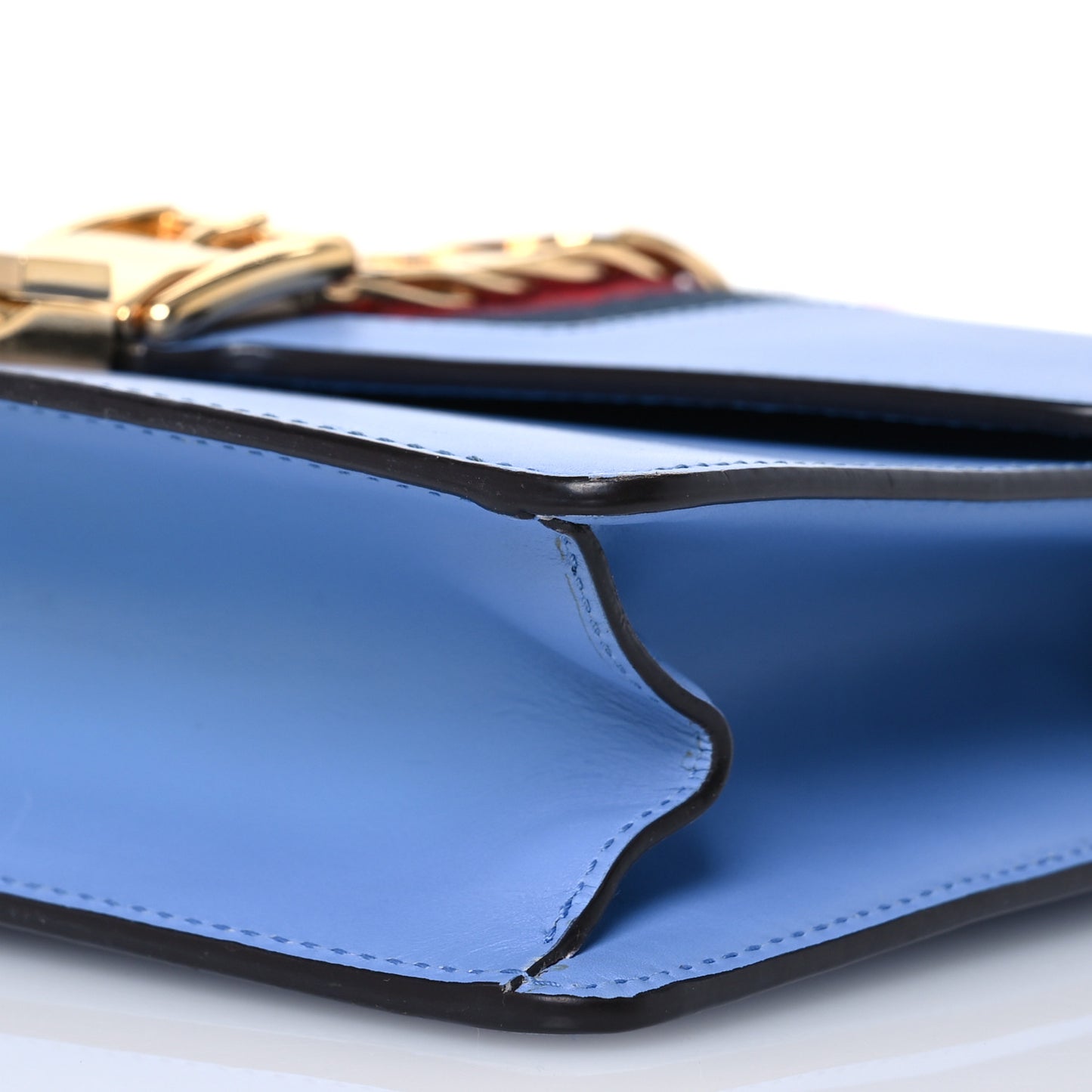 Calfskin Small Sylvie Shoulder Bag Clear Sky Blue