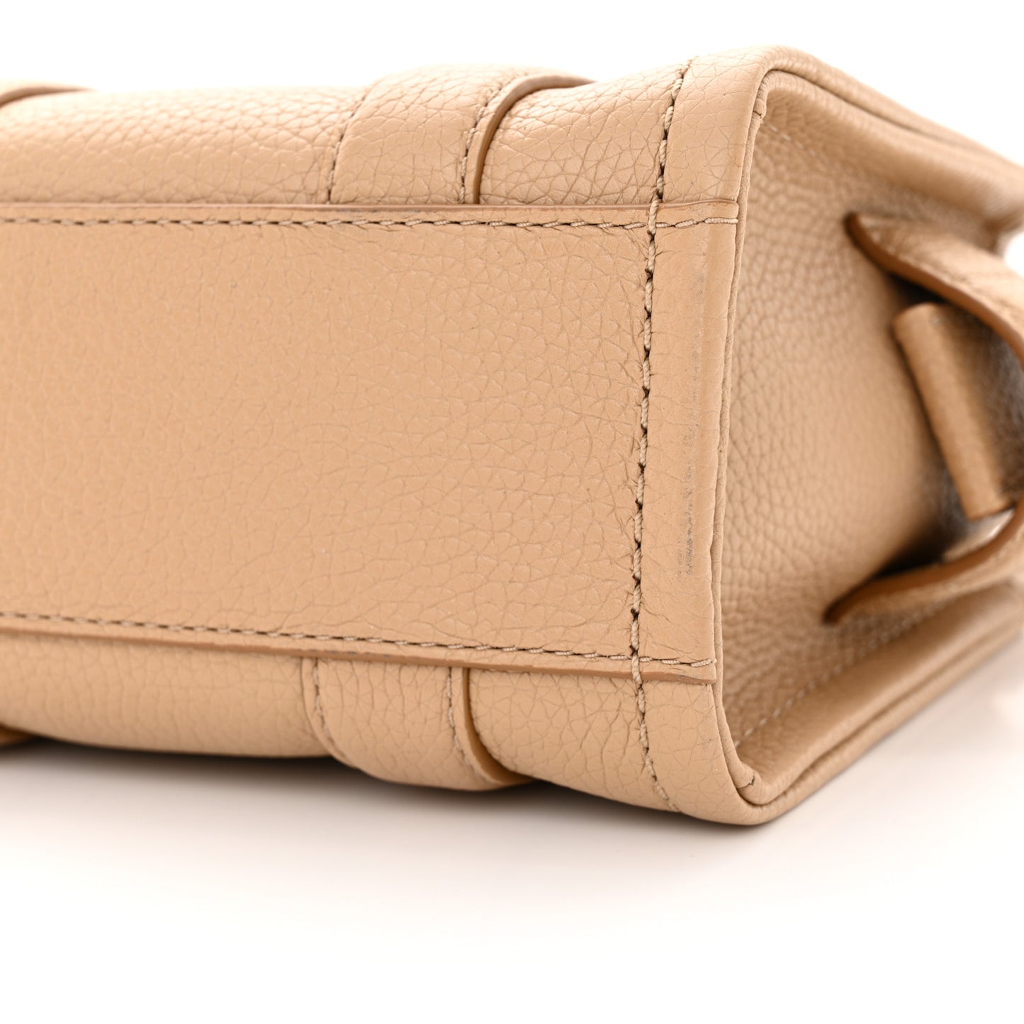 Grained Calfskin Mini The Tote Bag Camel