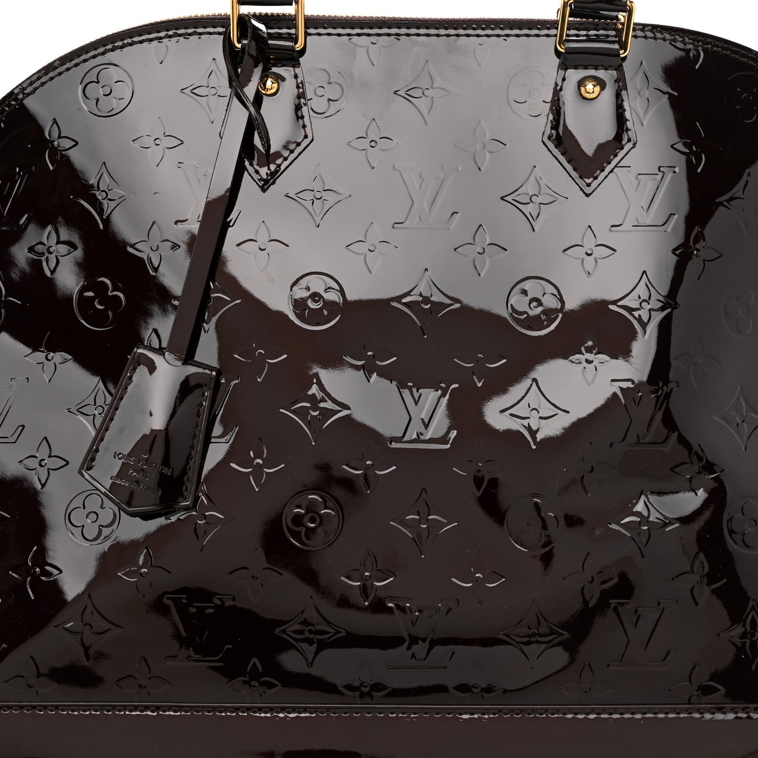 Louis Vuitton Vernis Alma GM Amarante 7 of 9