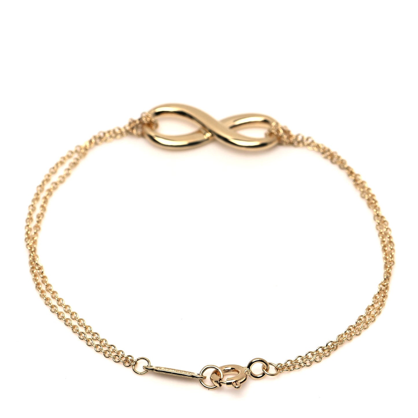 18K Yellow Gold Infinity Bracelet