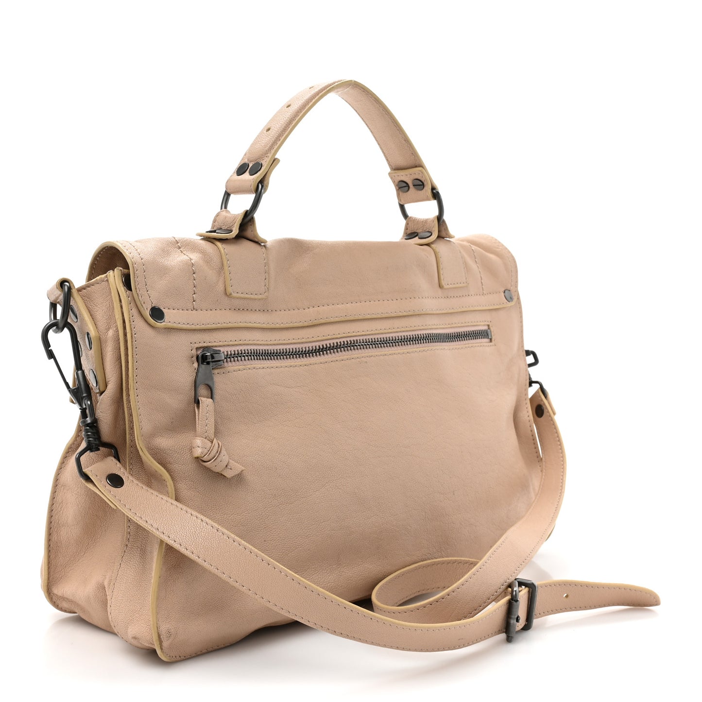 Lambskin Medium PS1 Satchel Nude