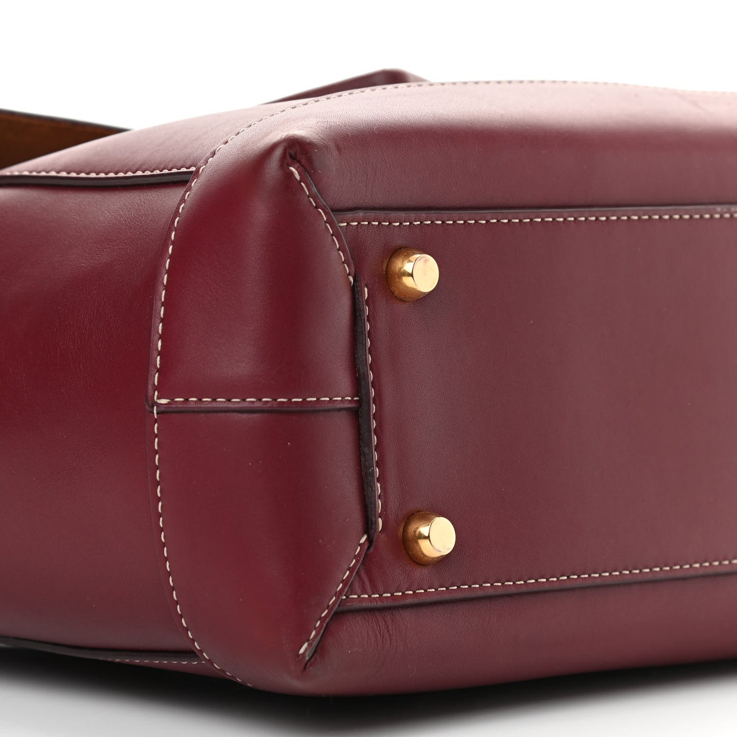 French Calfskin Maxi Intrecciato Medium Arco Bordeaux