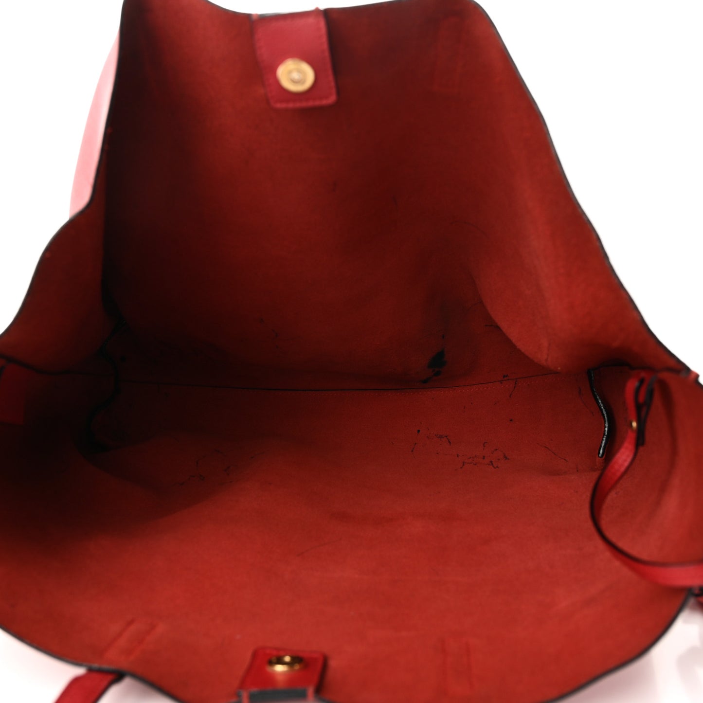 Calfskin Large Shopping Tote Red