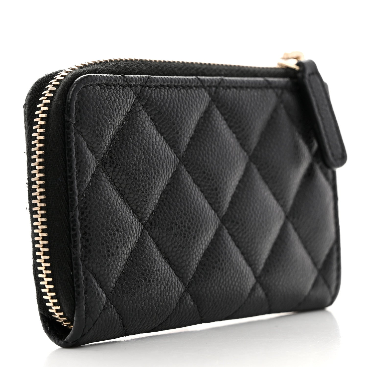 Chanel Caviar Quilted Zipped Key Holder Case Black 3 of 8