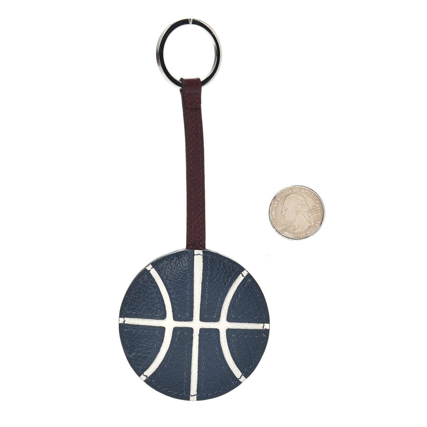 Evercolor Basketball Key Ring Bleu De Malte White Bordeaux