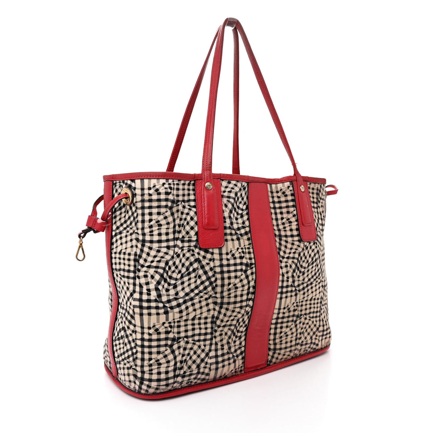 Visetos Medium Liz Reversible Shopper Tote Ruby Red