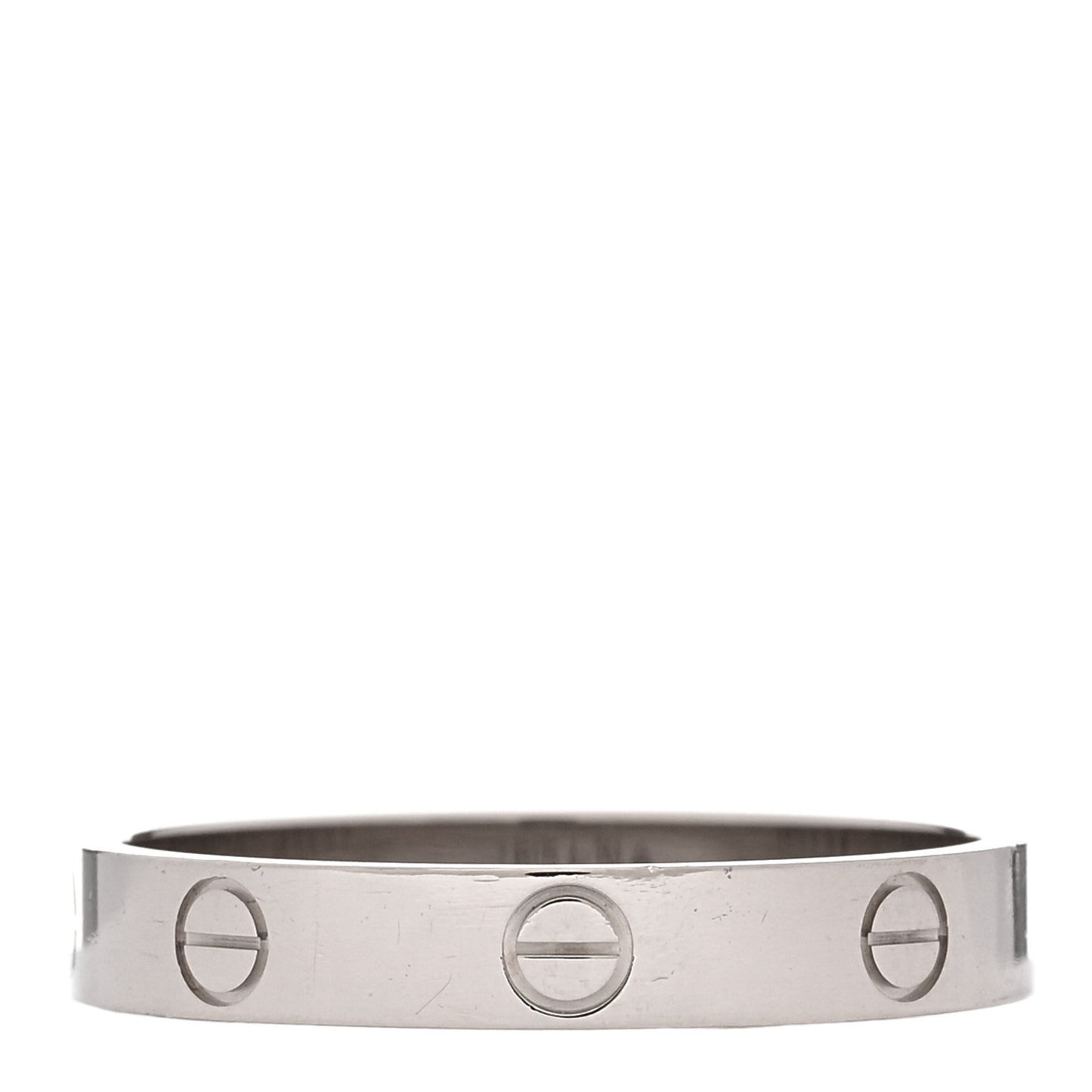 18K White Gold 3.5mm LOVE Wedding Band Ring 61 9.5