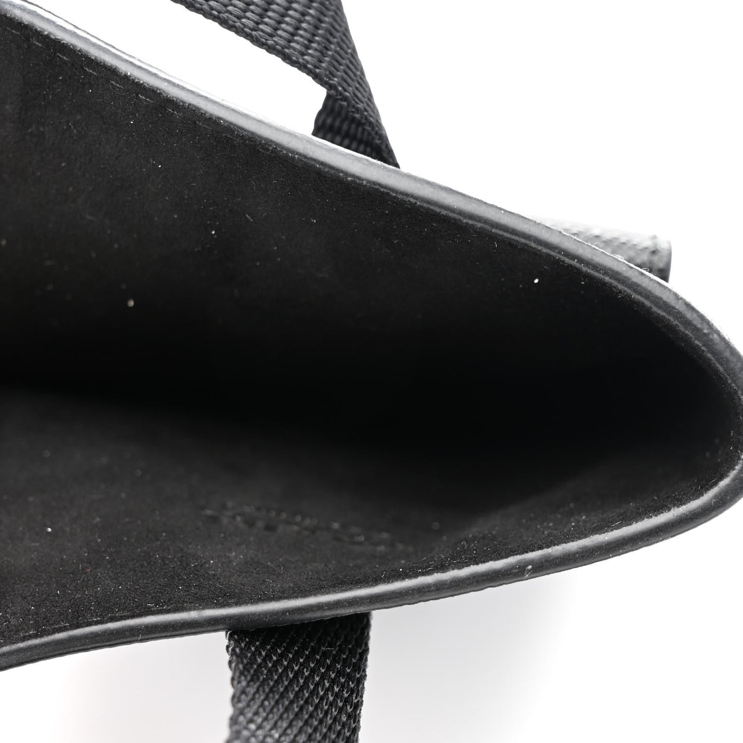 Saffiano Lanyard Card Case Black