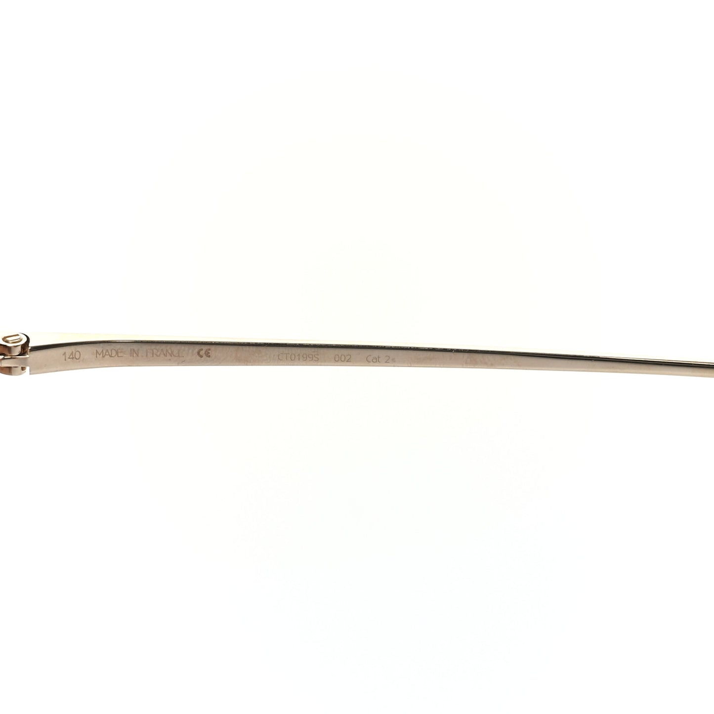Panthere De Cartier Square Sunglasses Gold