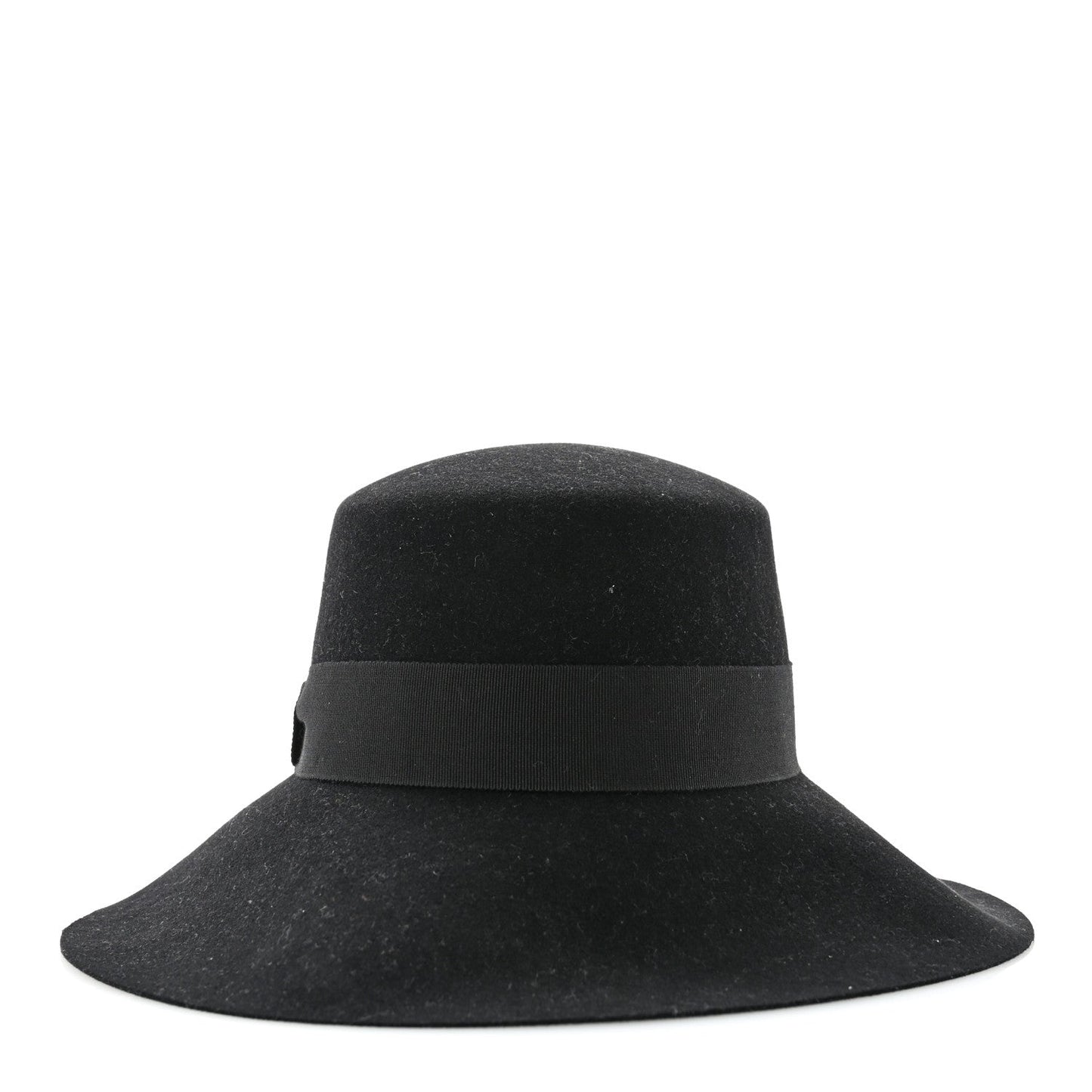 Rabbit Felt Farrah Clou de Selle Hat 56 Black