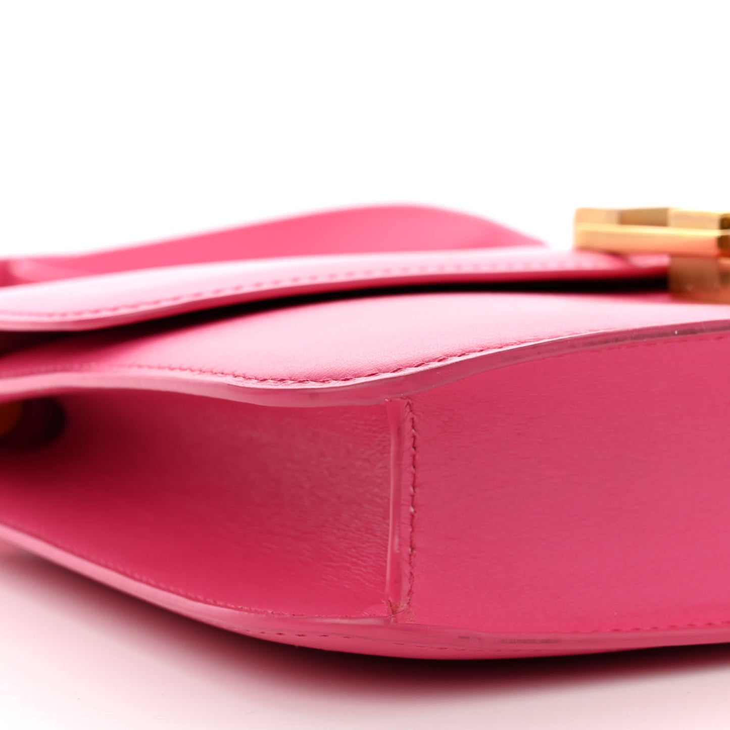 Smooth Calfskin Le Carre Shoulder Bag Pink