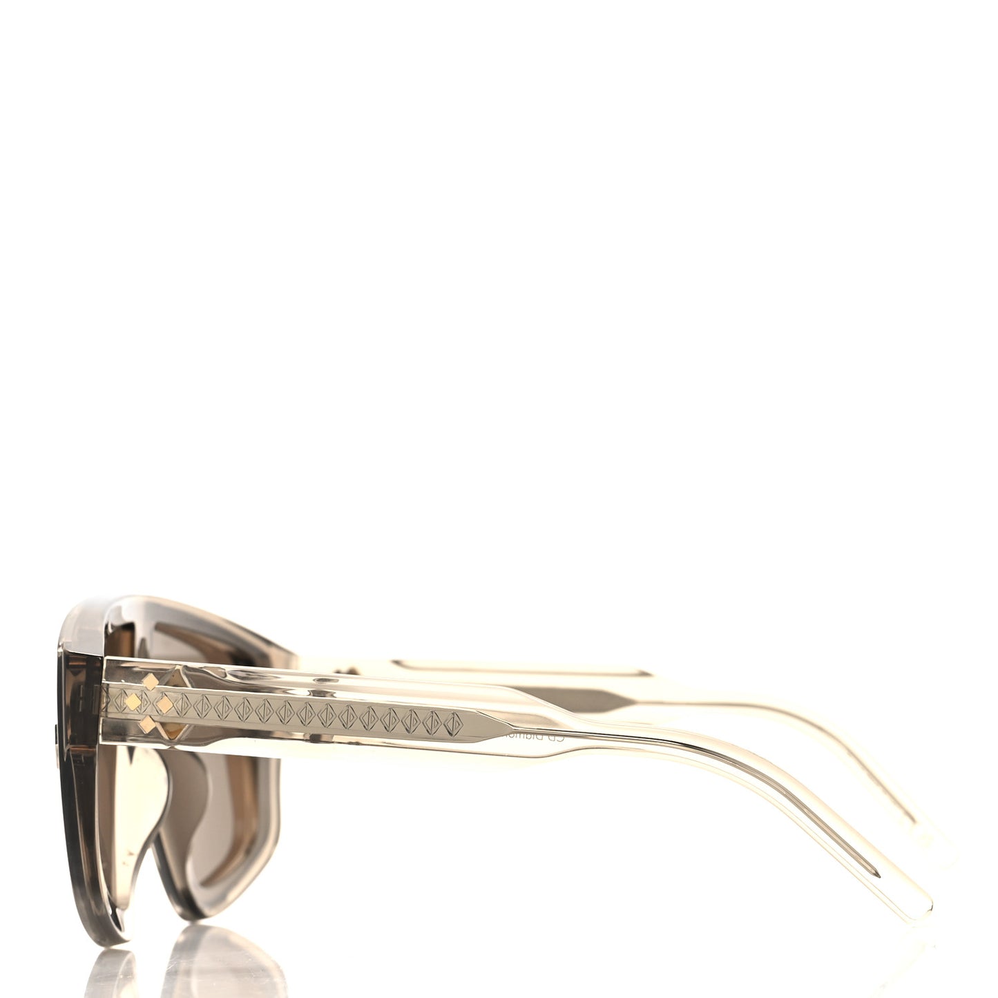 Acetate CD Diamond M1U Mask Sunglasses Grey