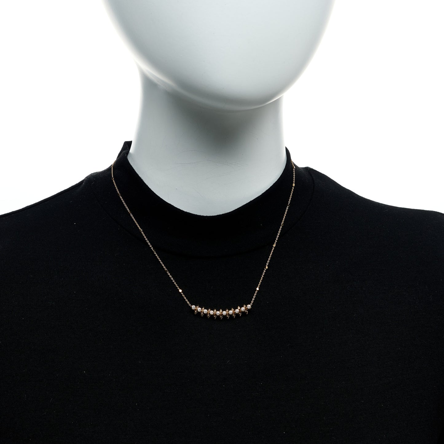 18K Pink Gold Diamond Clash de Cartier Necklace