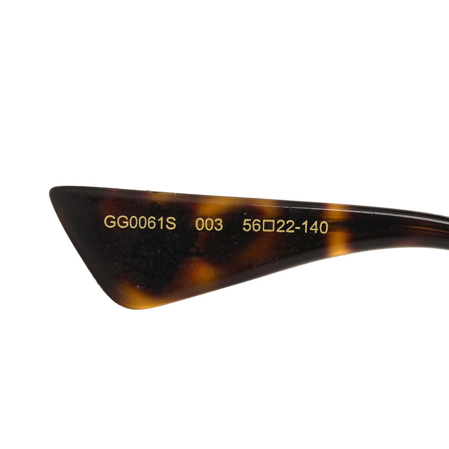 Gucci Metal Round Frame Sunglasses GG0061S Green Red 6 of 9