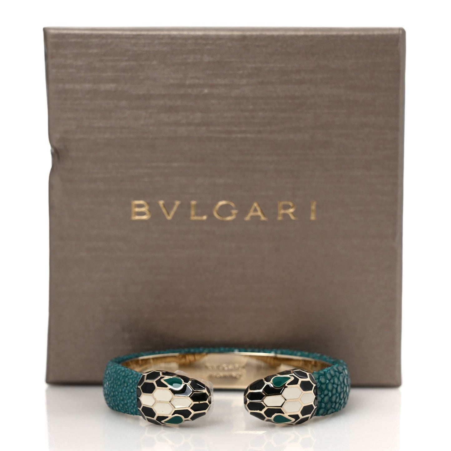 Galuchat Serpenti Forever Bracelet Green