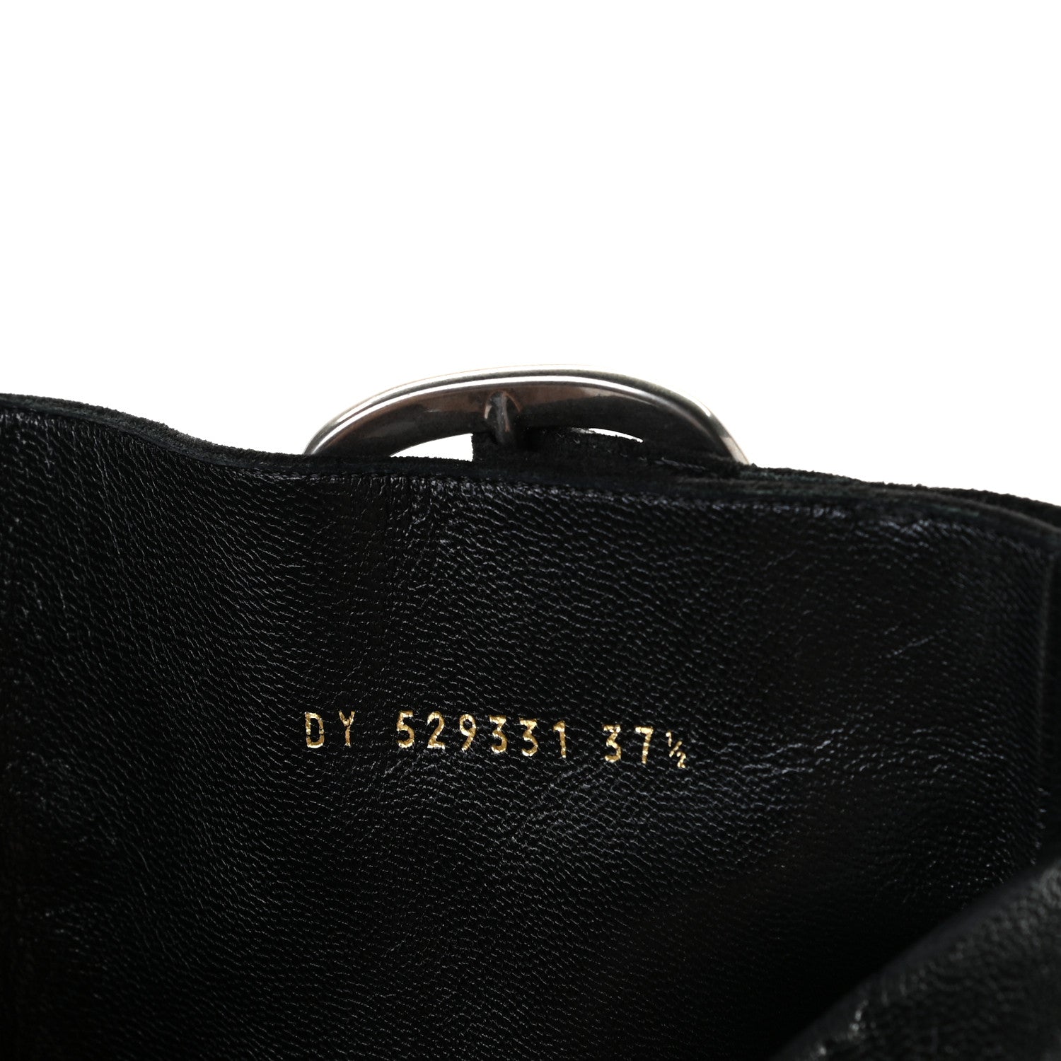 Saint Laurent Suede Joplin Buckle 105 Booties 37.5 Black 13 of 15