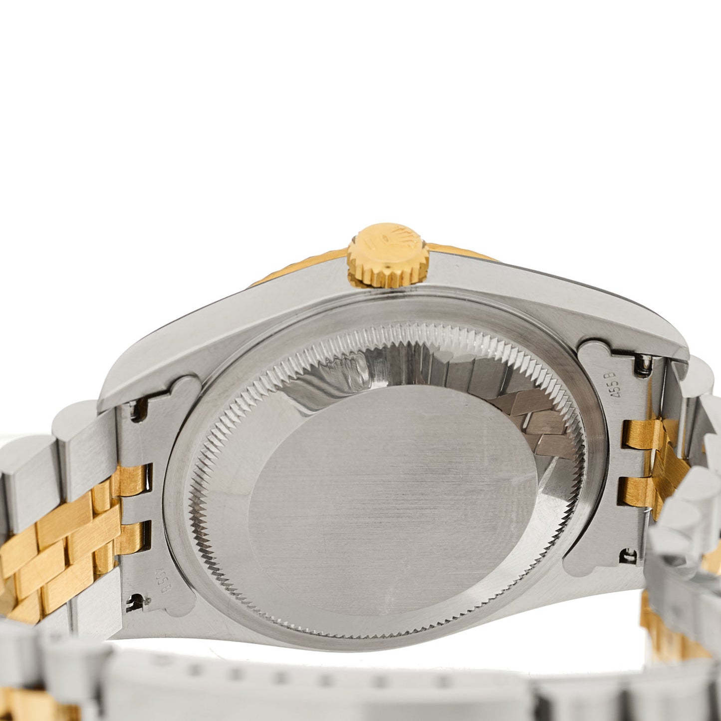 Stainless Steel 18K Yellow Gold Diamond 36mm Oyster Perpetual Datejust Watch White Roman 16233