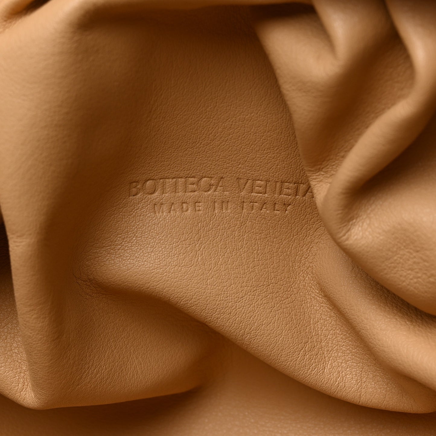 Smooth Butter Calf The Pouch Oversized Clutch Almond