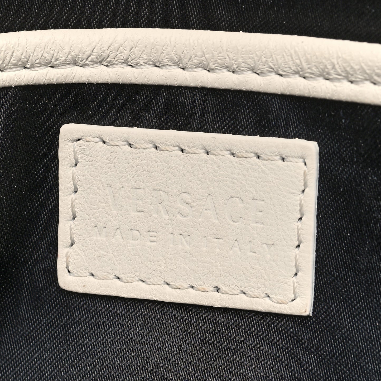 Vitello Palazzo Medusa Evening Clutch Bag White