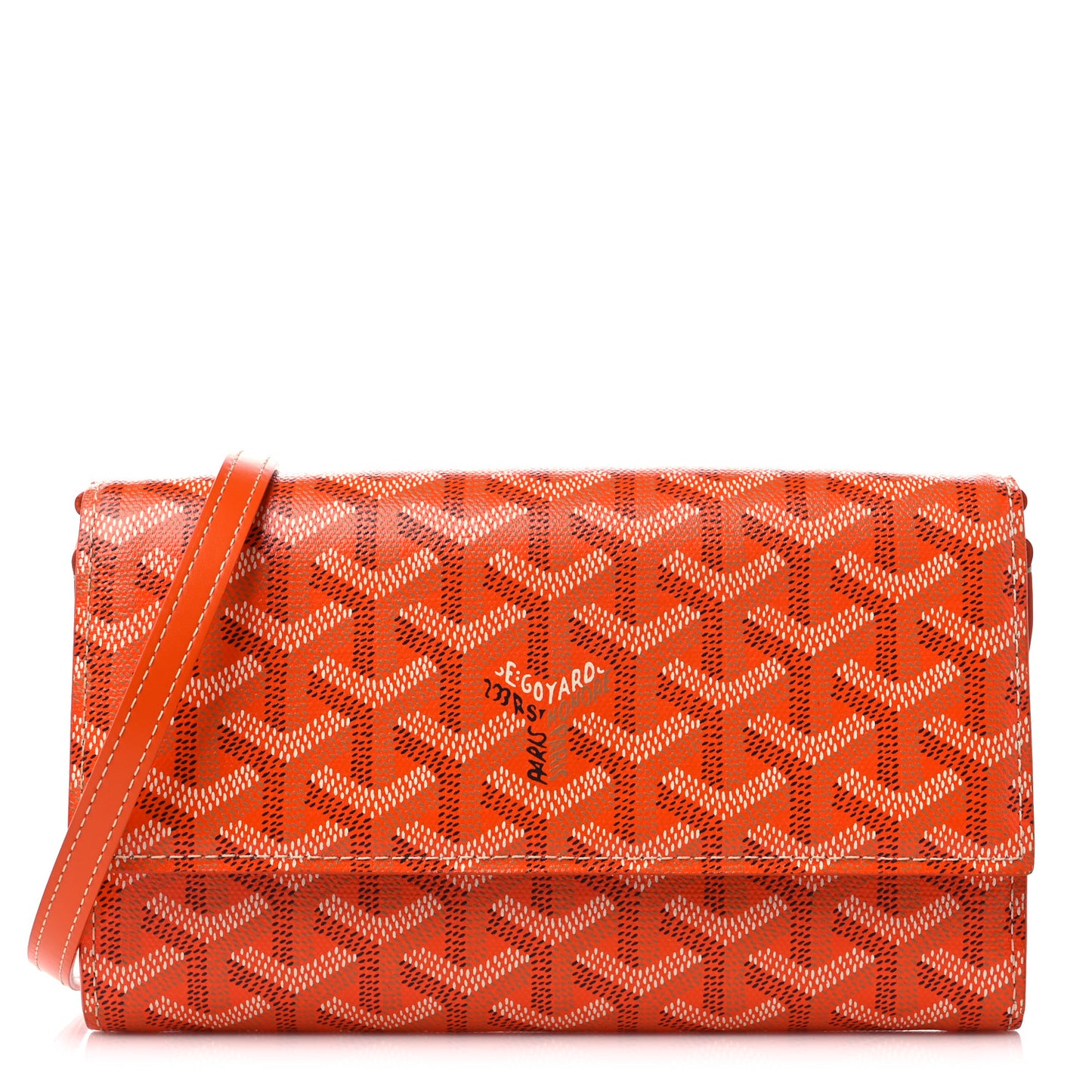 Goyardine Varenne Continental Wallet Orange