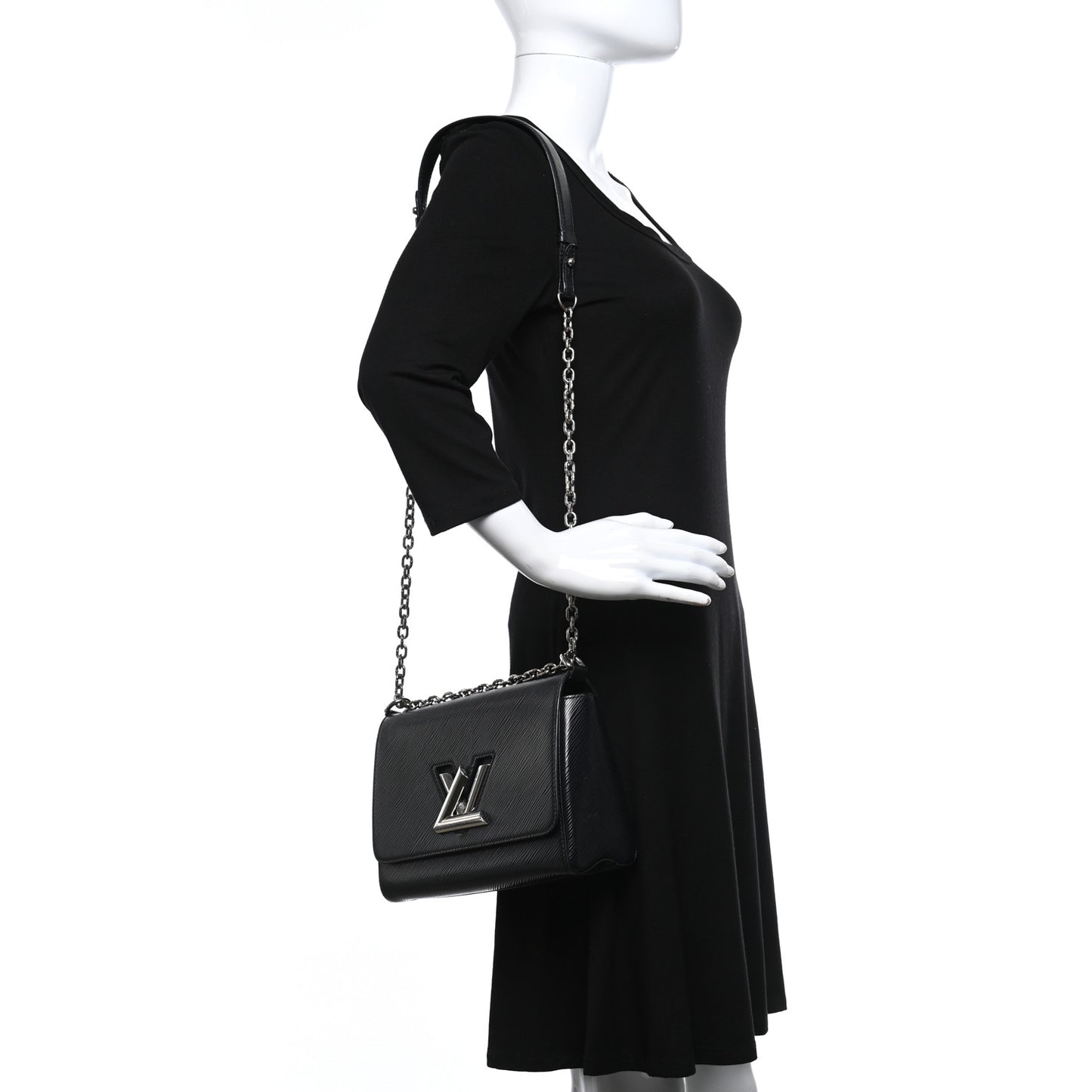 Epi Twist Shoulder Bag MM Black