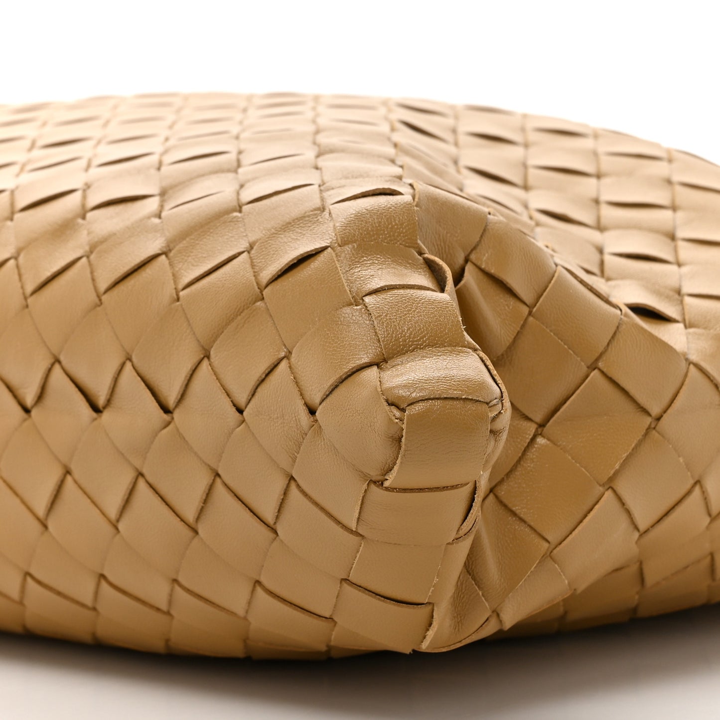Calfskin Intrecciato Small Hop Dark Praline