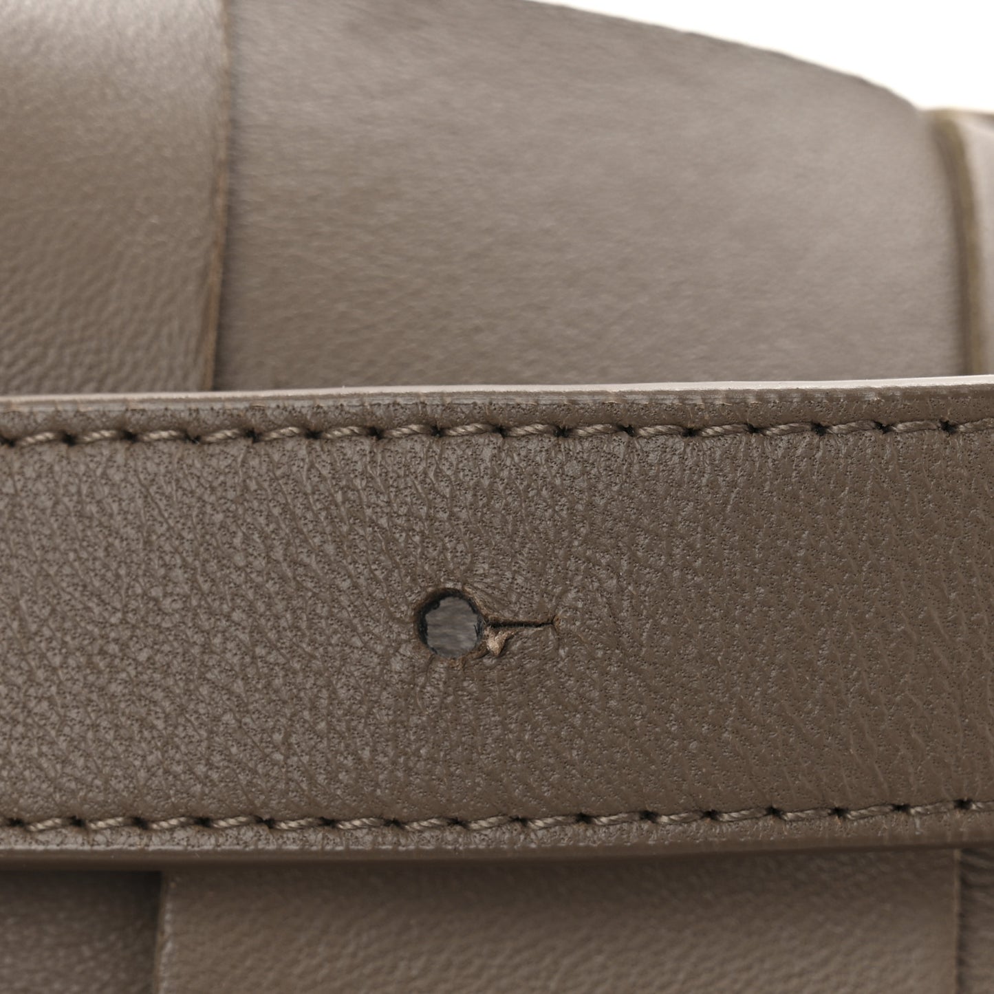 Lambskin Maxi Intreccio Cassette Crossbody Bag Taupe Grey